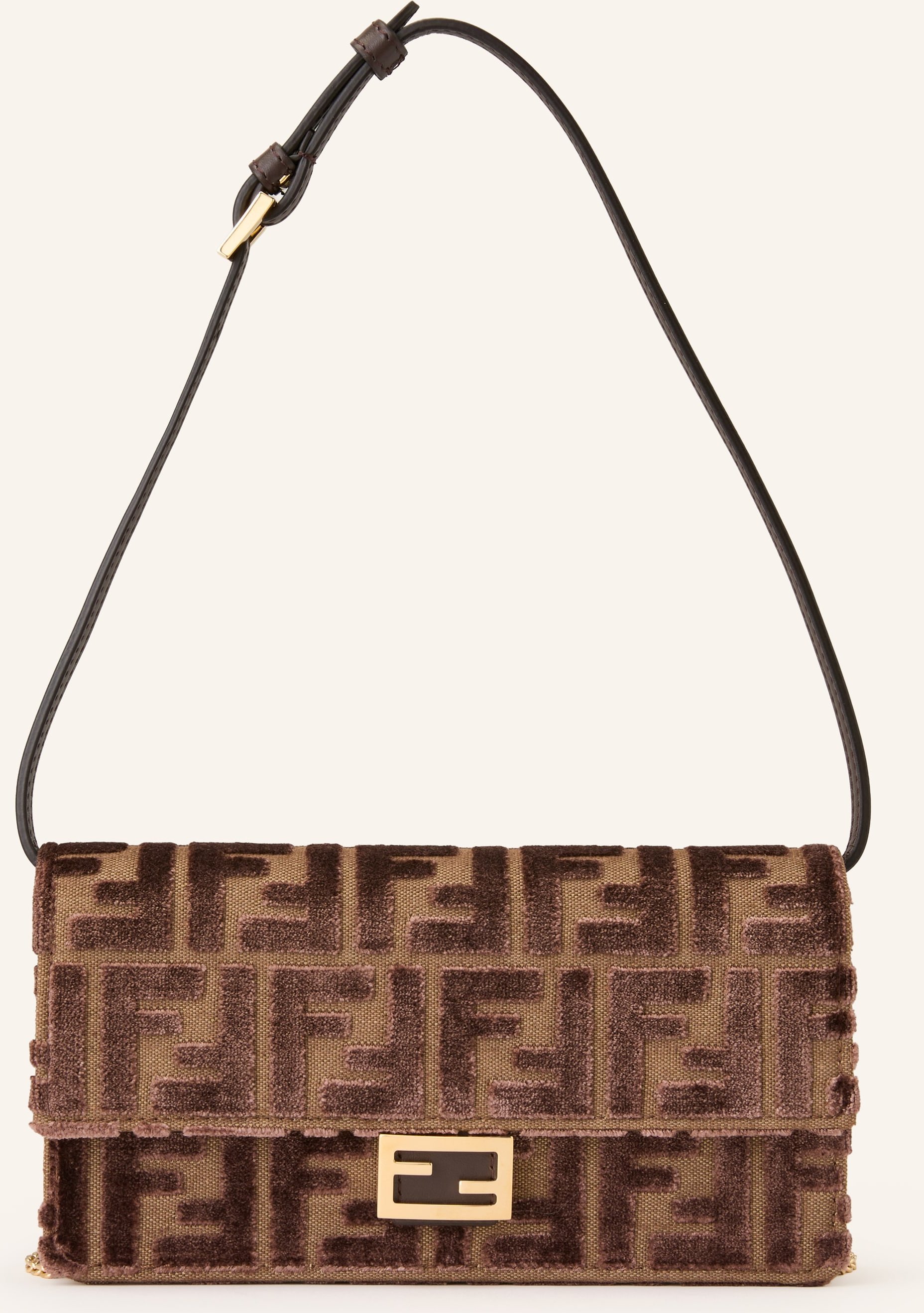 Fendi Geldbörse Baguette Zum Umhängen braun