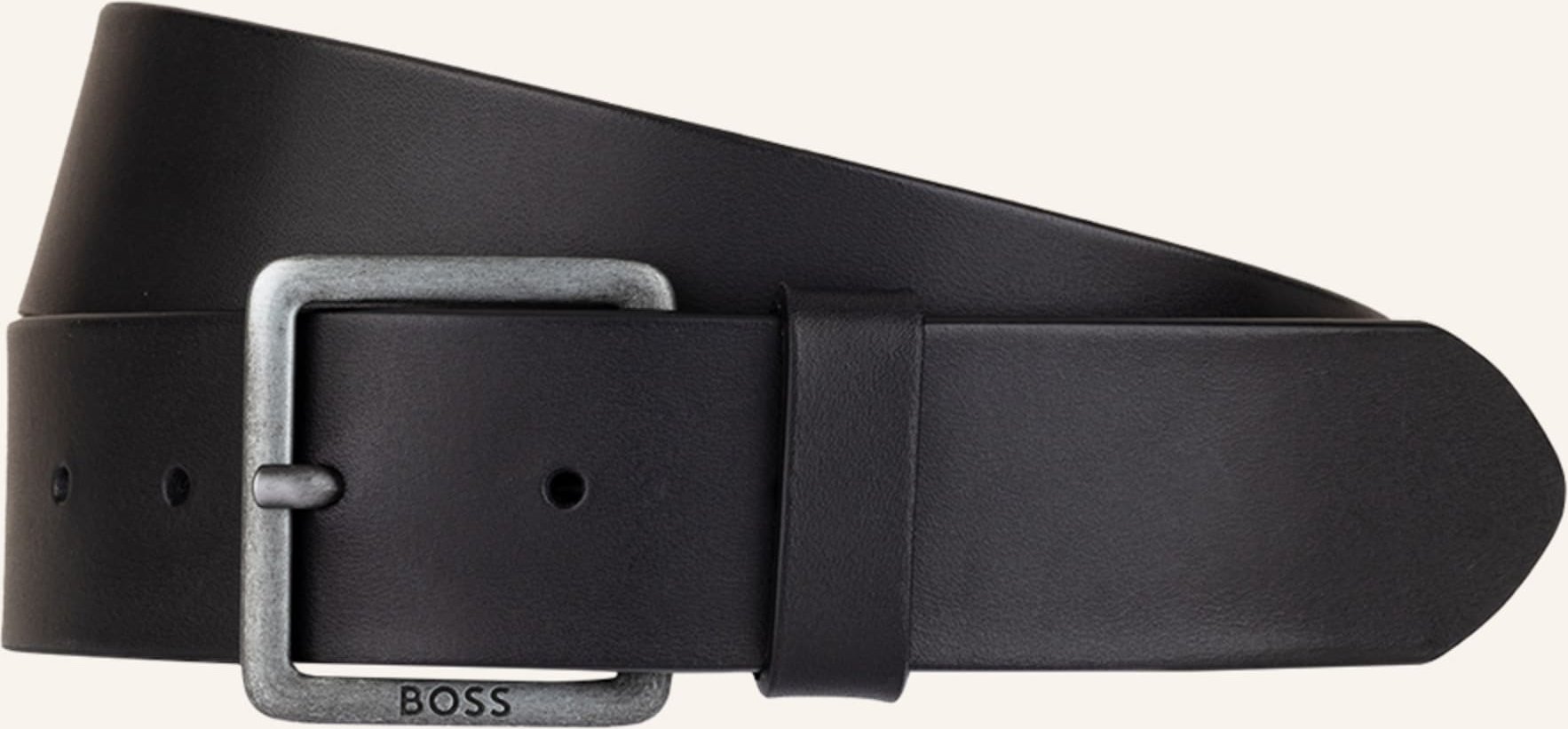 Boss Ledergürtel Jeeko schwarz