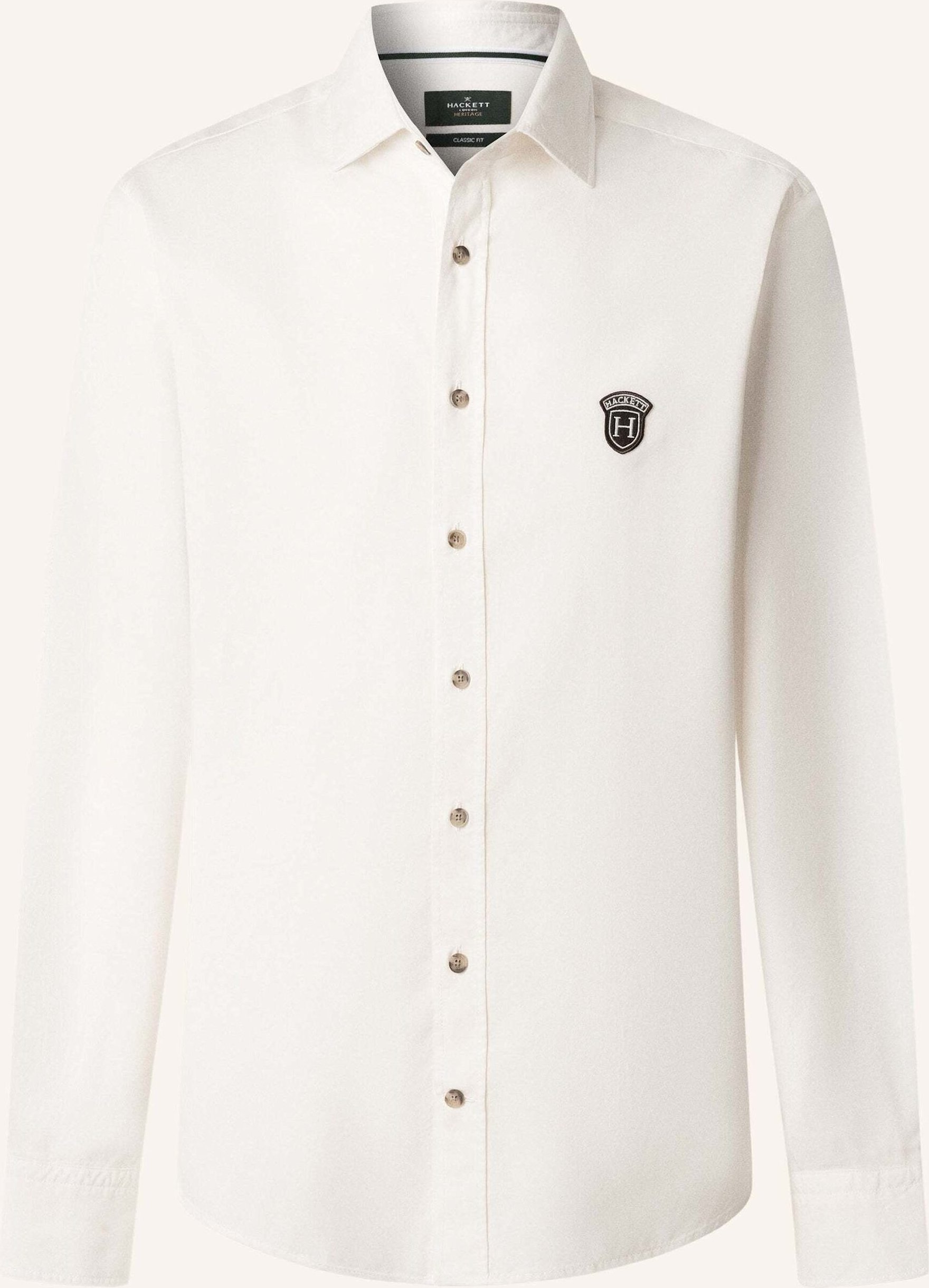 Hackett London Freizeithemd Heritage Twill weiss