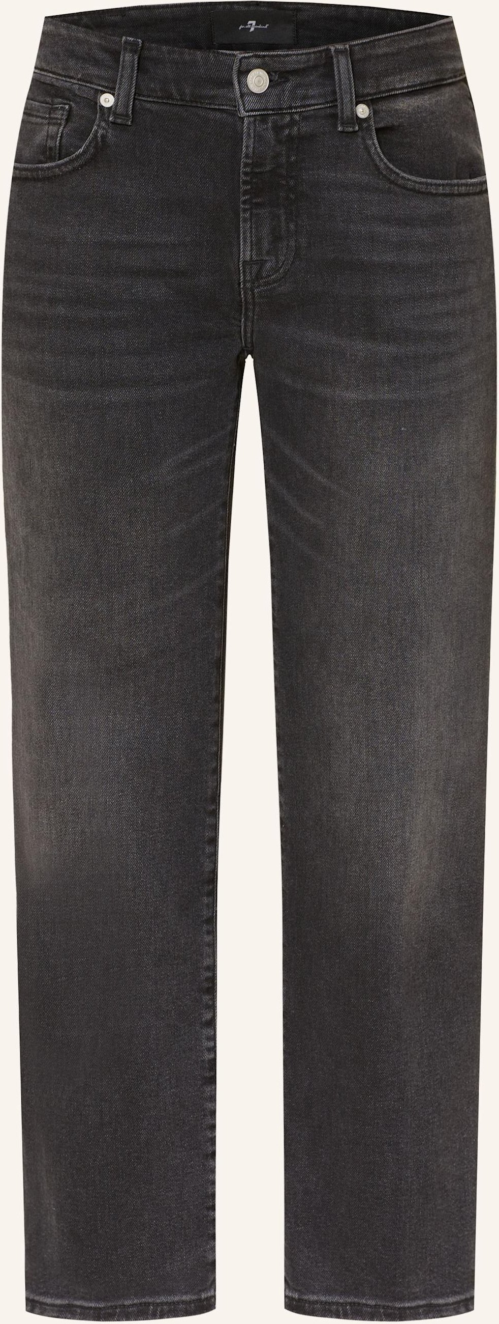 7 For All Mankind Straight Jeans Calie Straight Ankle schwarz