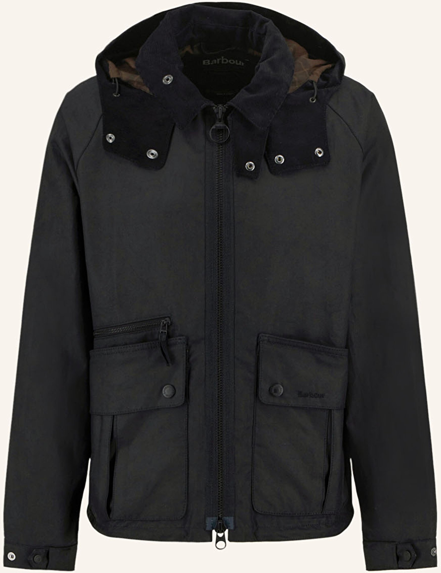 Thumbnail - Barbour Fieldjacket Mit Abnehmbarem Kragen schwarz