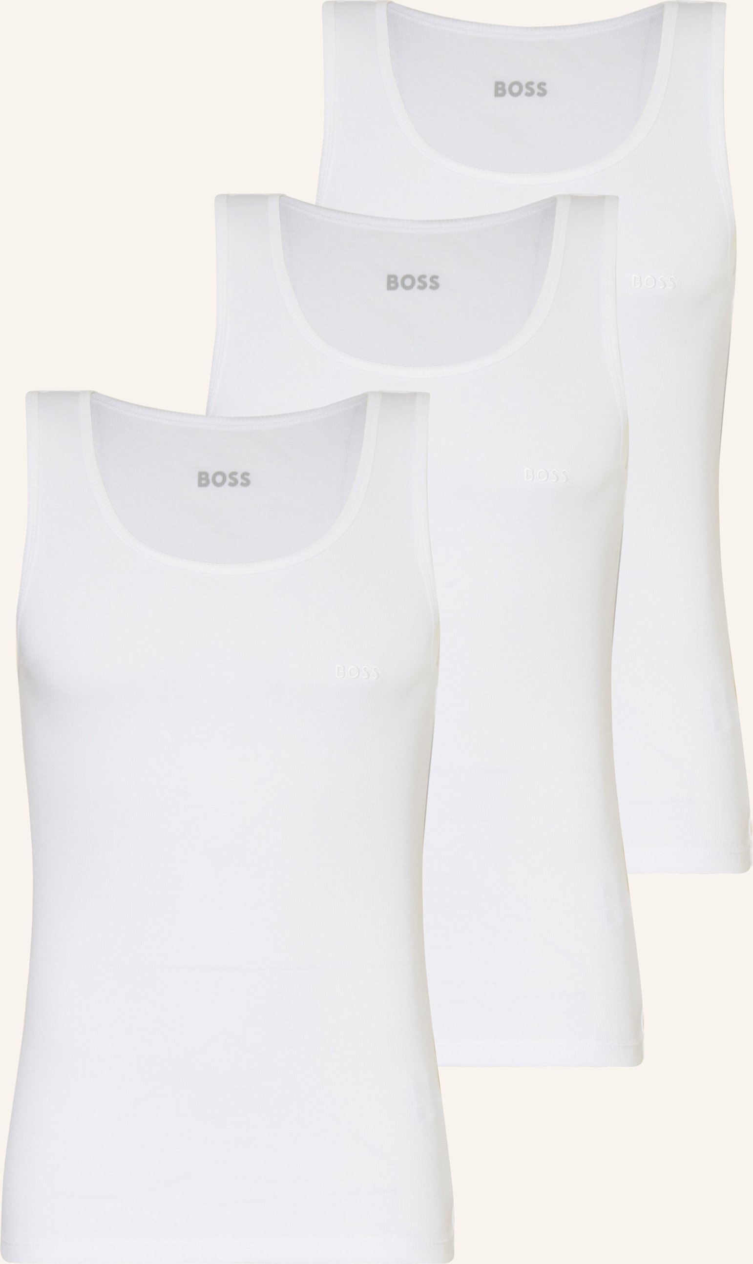 Thumbnail - Boss 3er-Pack Unterhemden One weiss