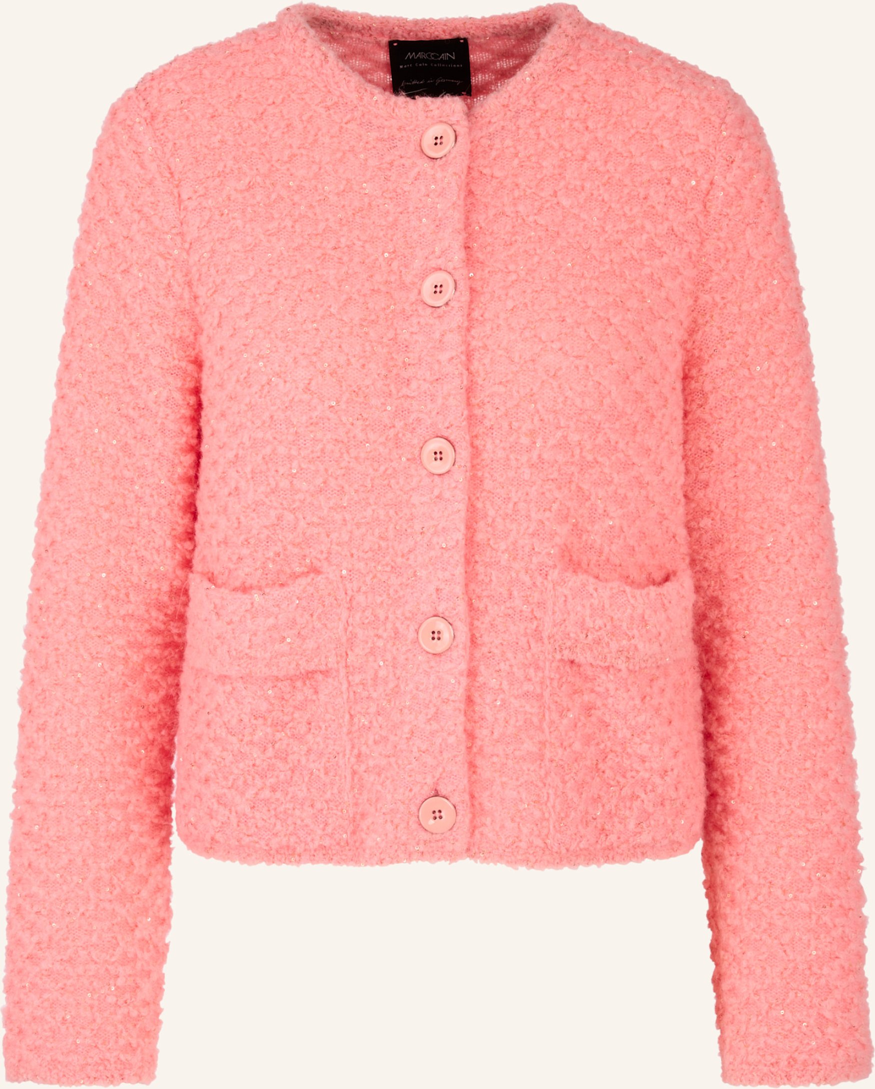 Thumbnail - Marc Cain Strickjacke Mit Pailletten pink