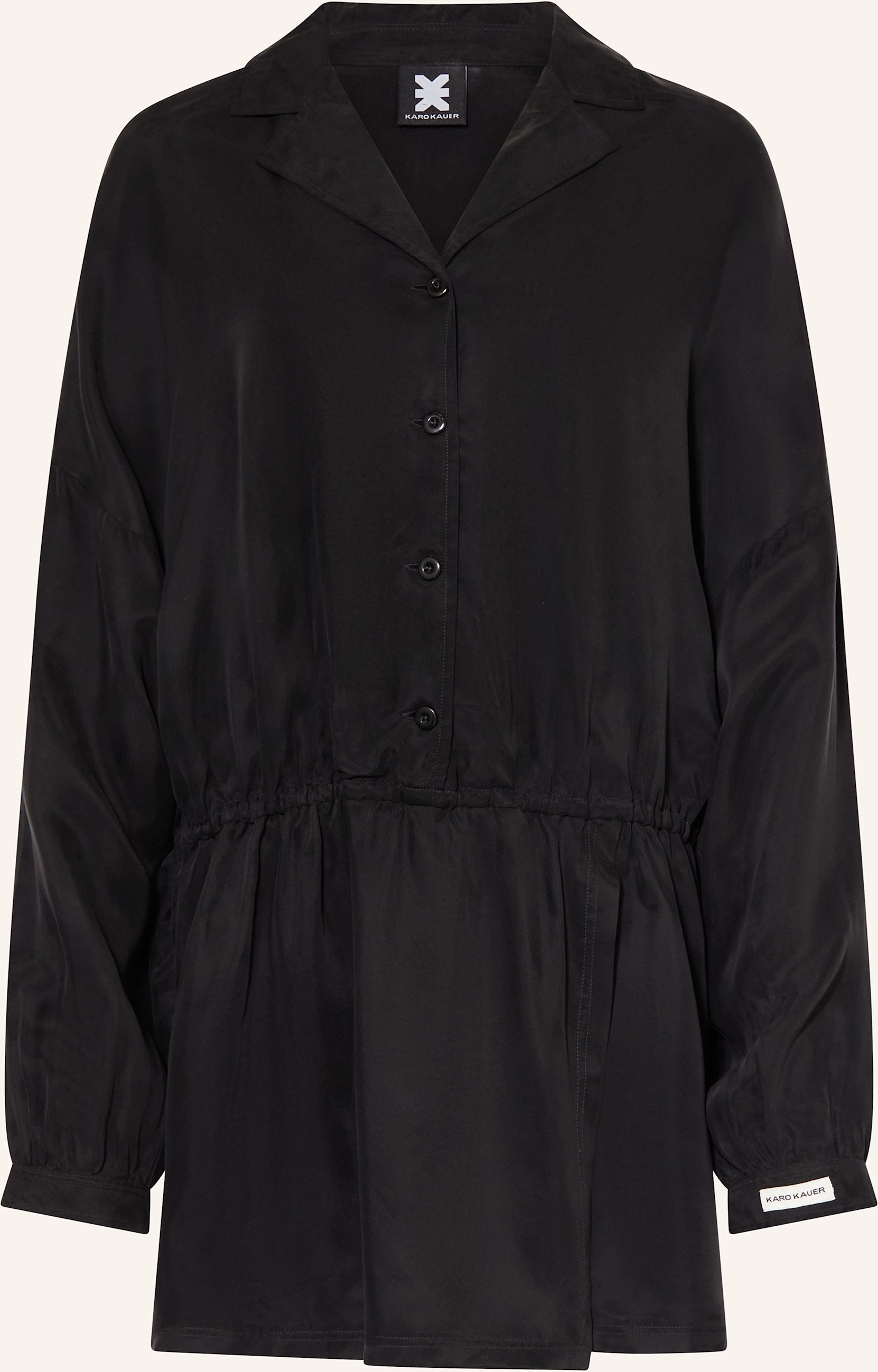 Karo Kauer Kleid grau