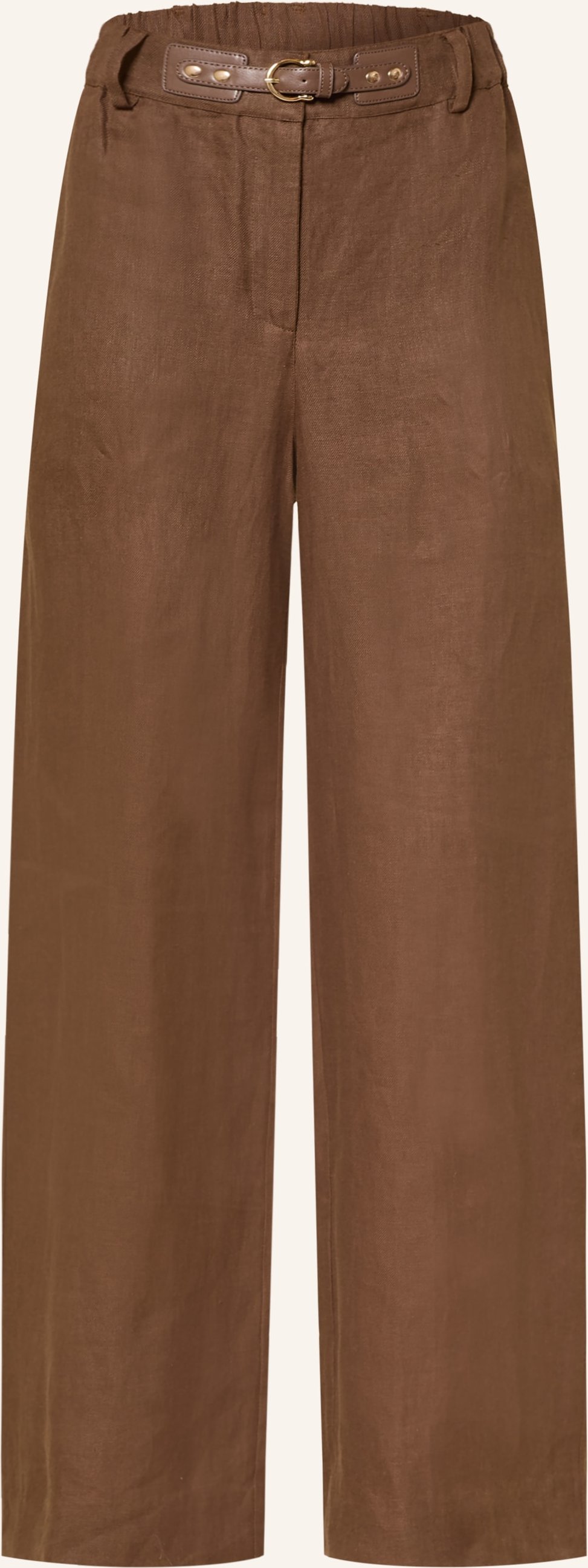 Maje Marlenehose Aus Leinen braun