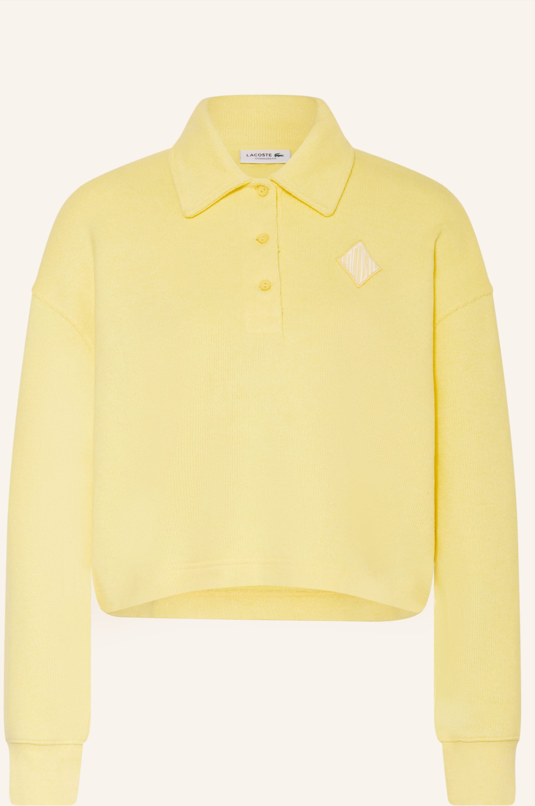 Lacoste Oversized-Sweatshirt gelb