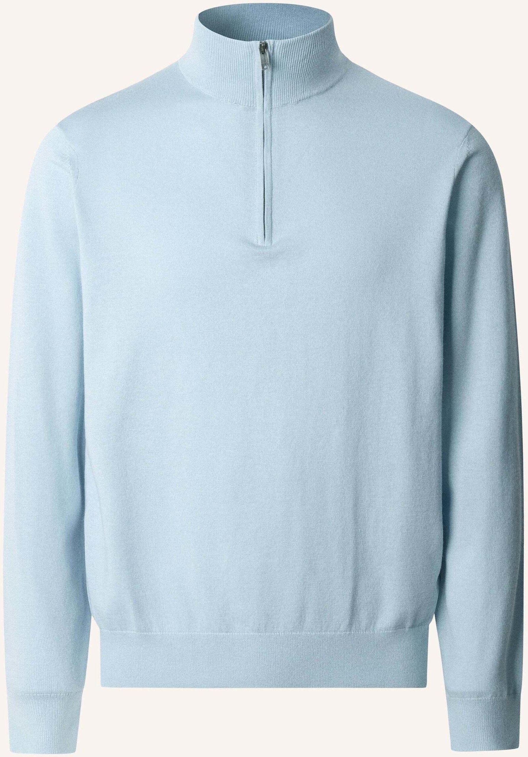 Hackett London Pullover Cotton Cash Hzip blau