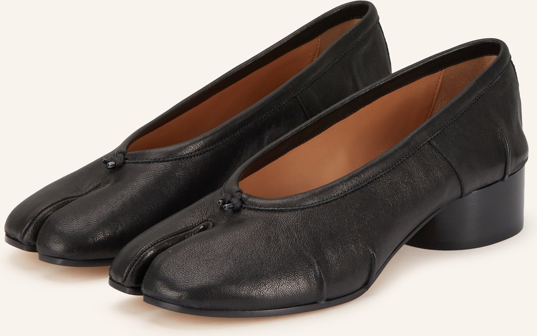 Maison Margiela Ballerinas Tabi schwarz