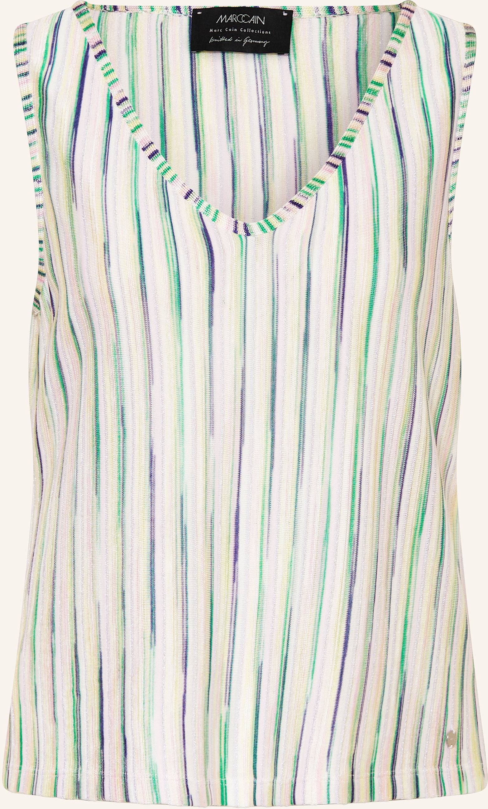 Marc Cain Stricktop Mit Glitzergarn pink