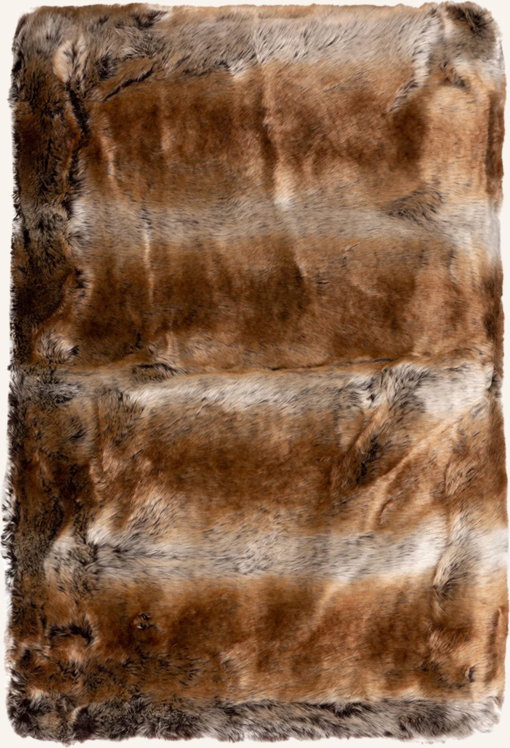 Star Home Plaid Zobel Aus Kunstfell braun