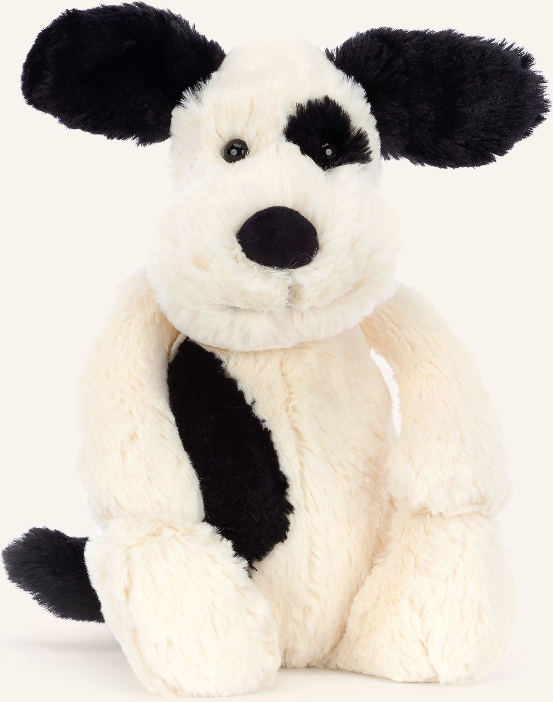 Jellycat Plüsch-Spielzeug Bashful Black & Cream Puppy Original Medium schwarz