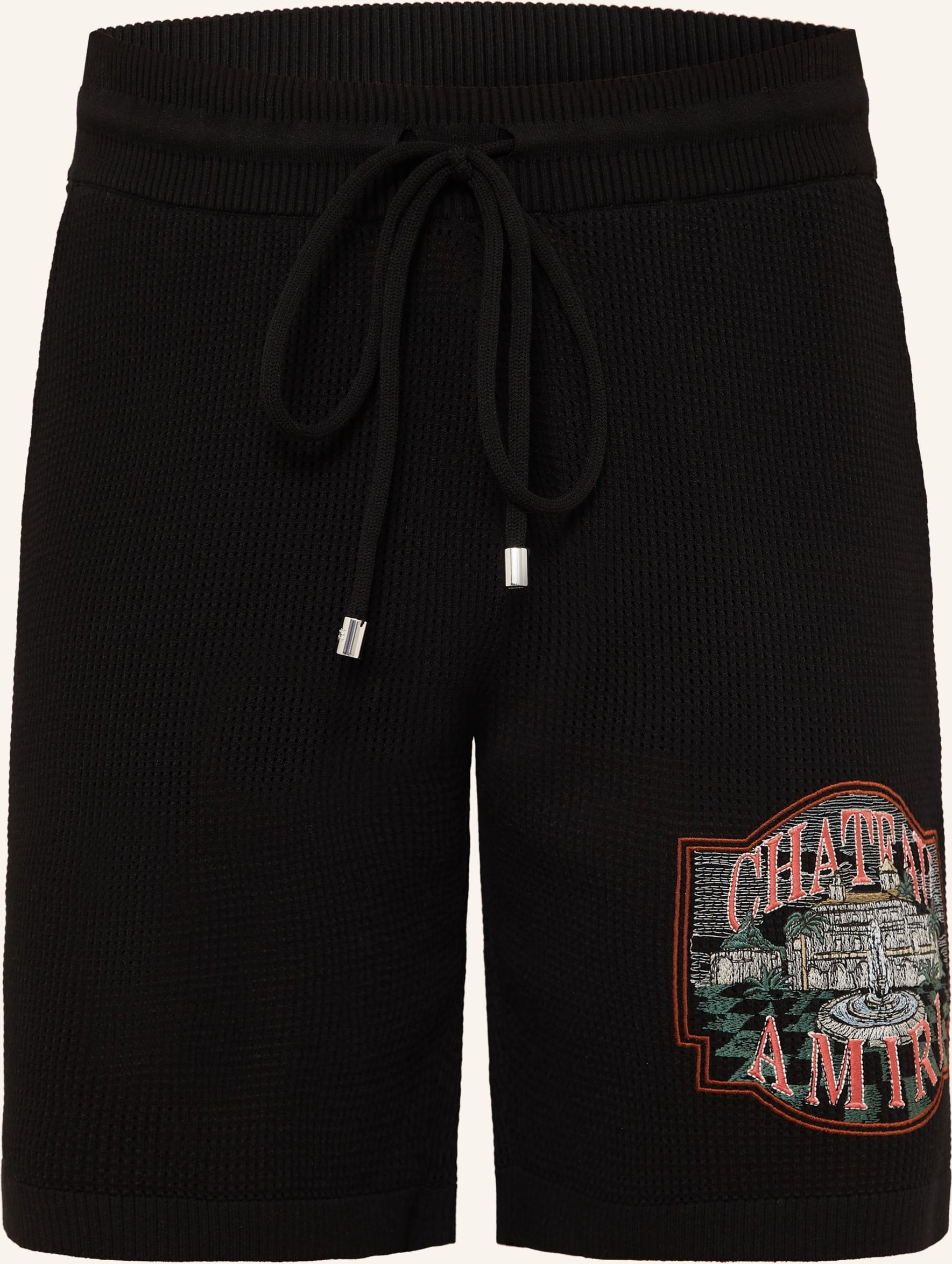 Amiri Häkelshorts Chateau Amiri schwarz