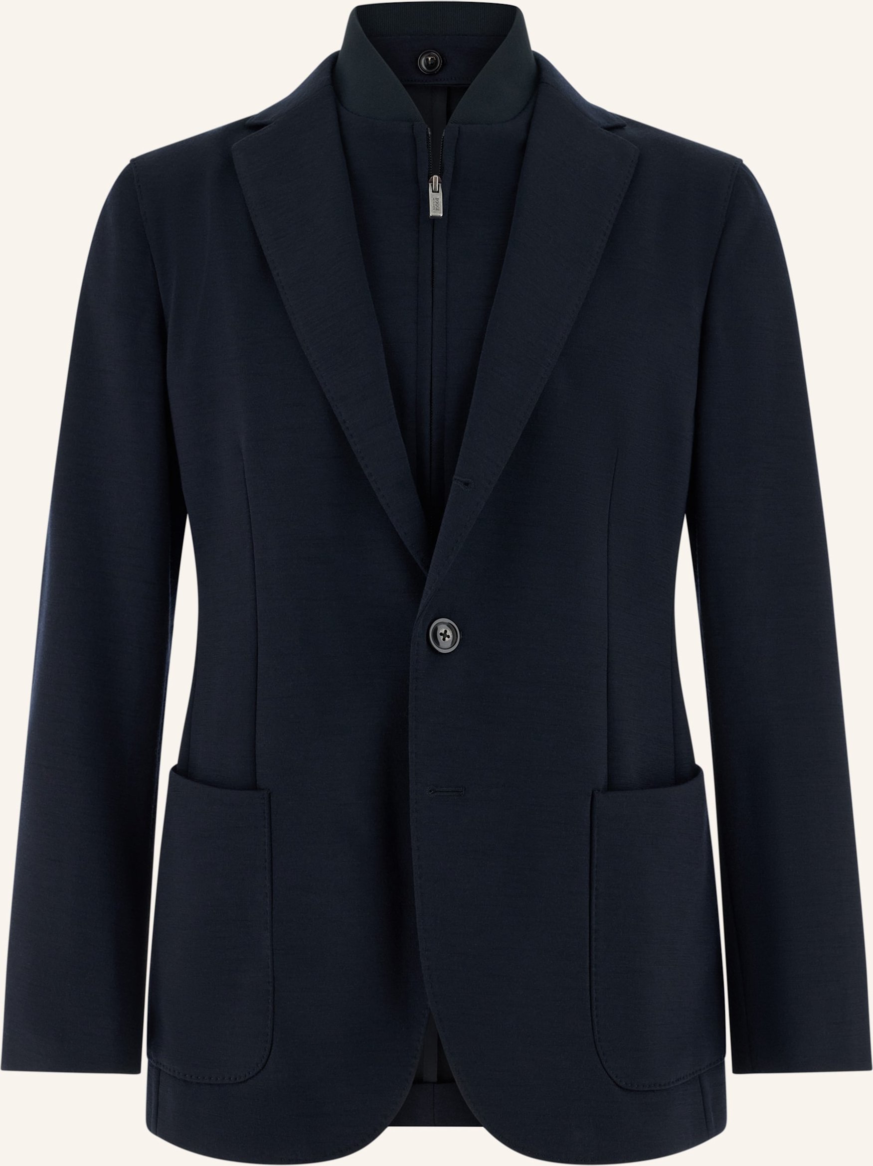 Boggi Milano Sweat-Sakko blau