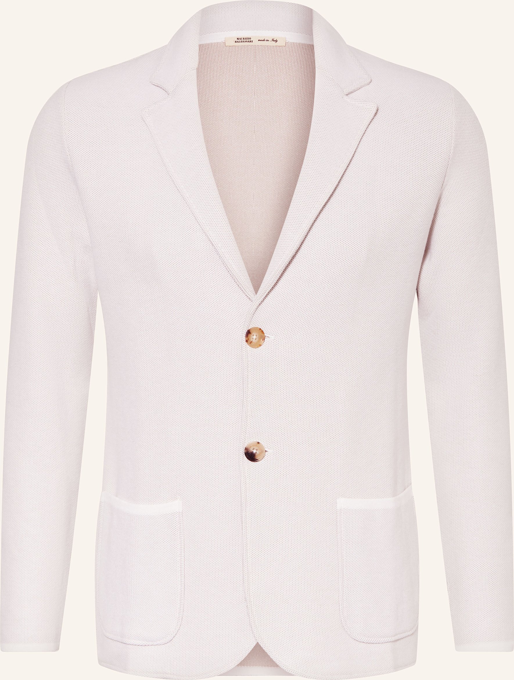 Maurizio Baldassari Stricksakko Slim Fit Mit Seide beige