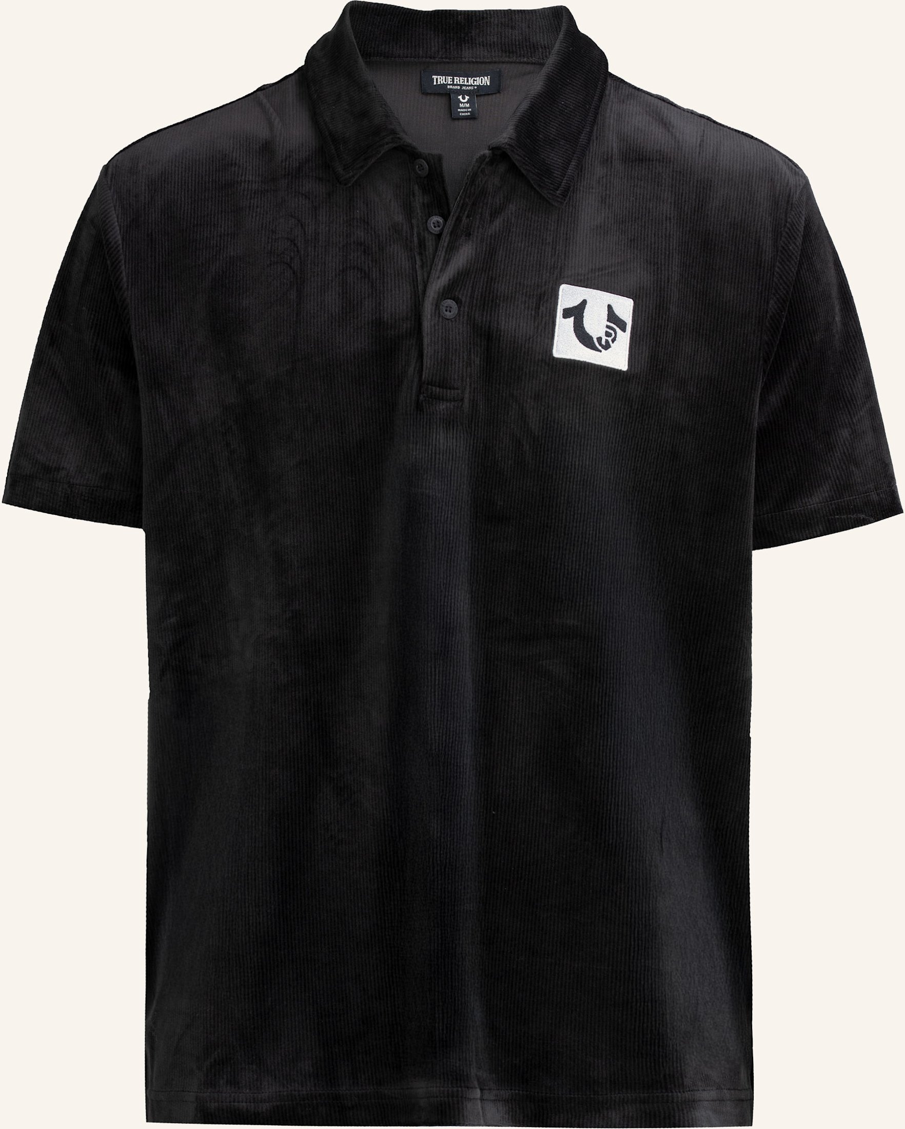 True Religion Poloshirt schwarz