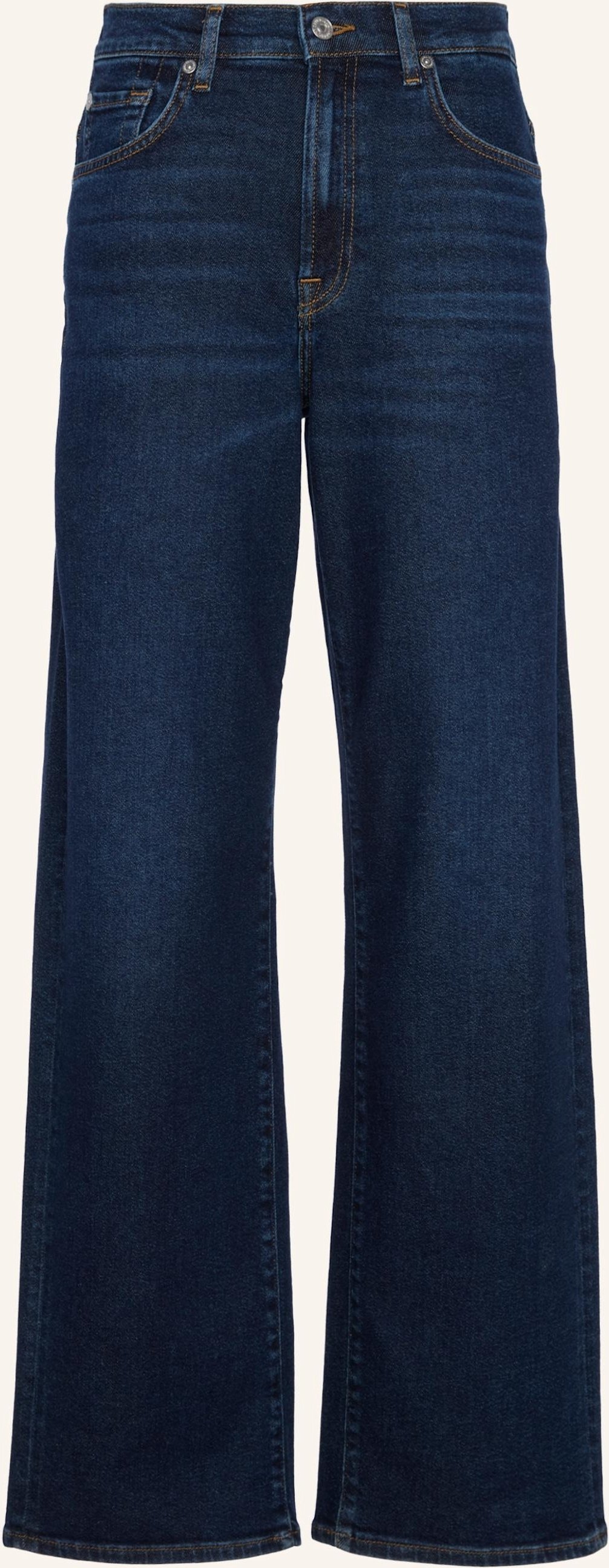 7 For All Mankind Jeans Stovepipe Straight Straight Fit blau