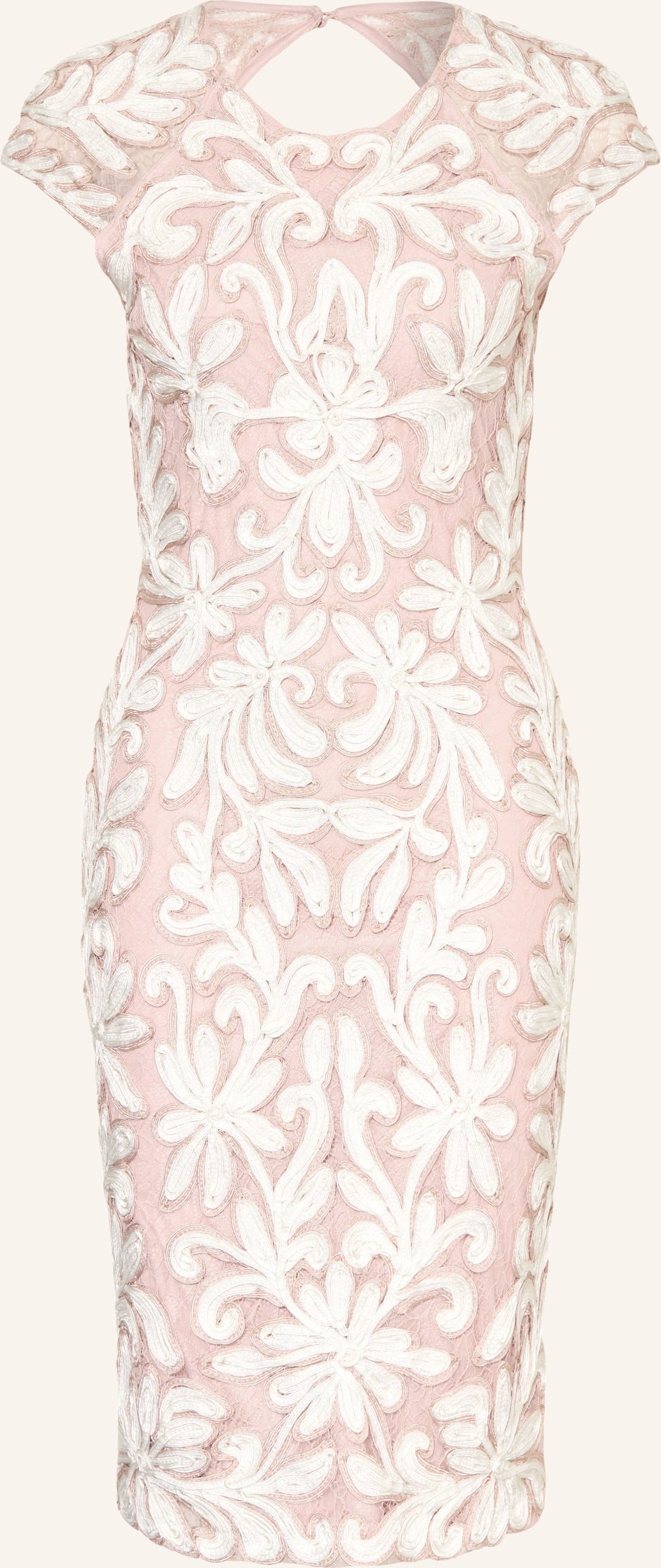 Phase Eight Plisseekleid Karima Mit Glitzergarn rosa