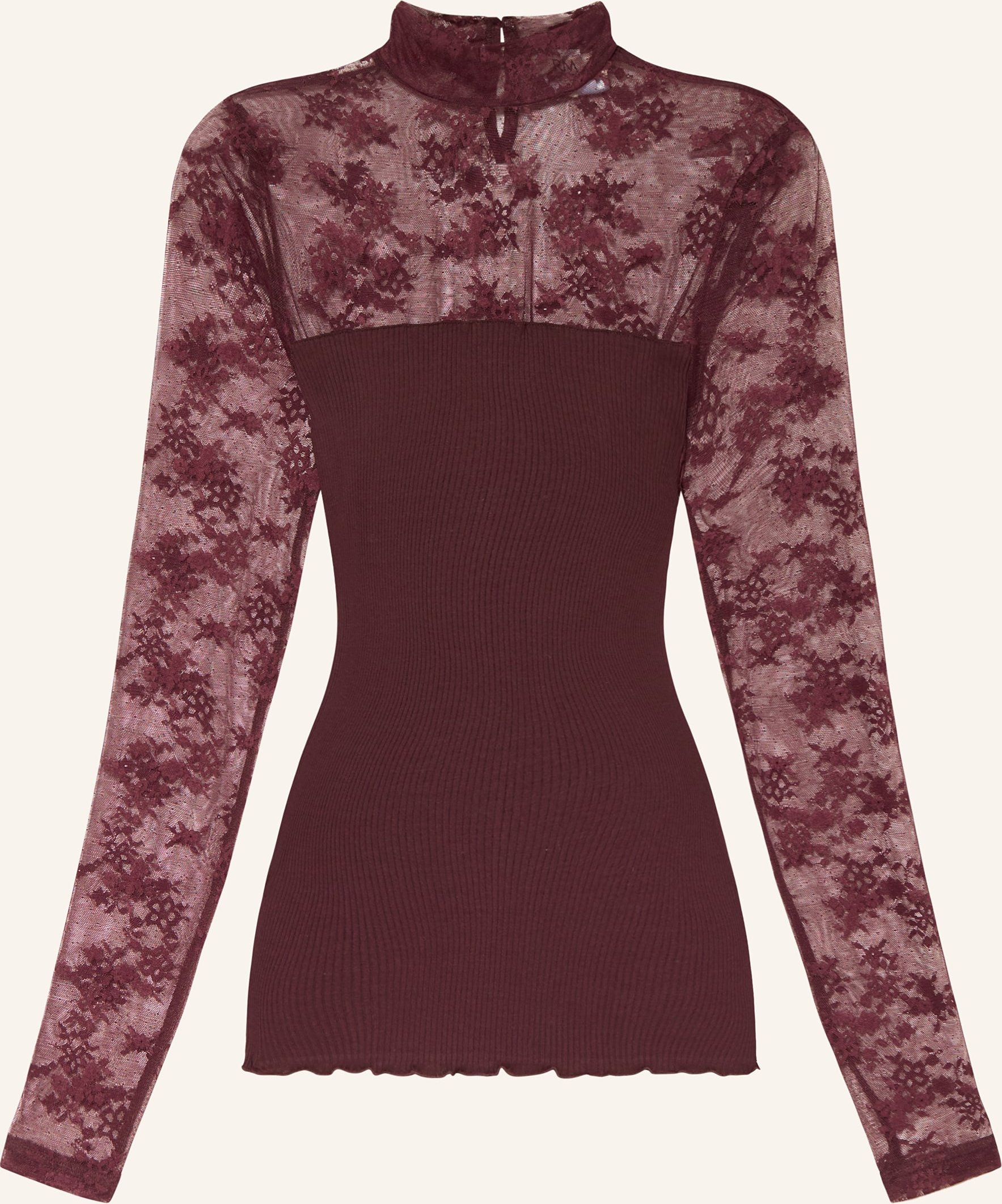 Rosemunde Longsleeve Balta Im Materialmix rot