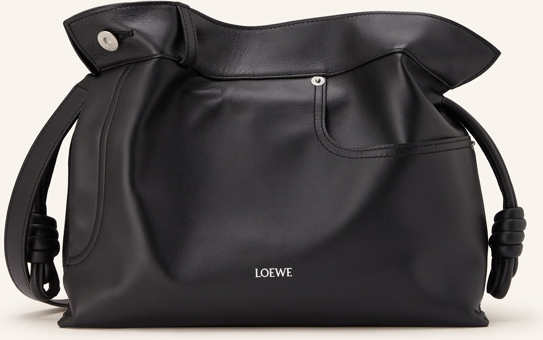 Loewe Schultertasche Flamenco schwarz