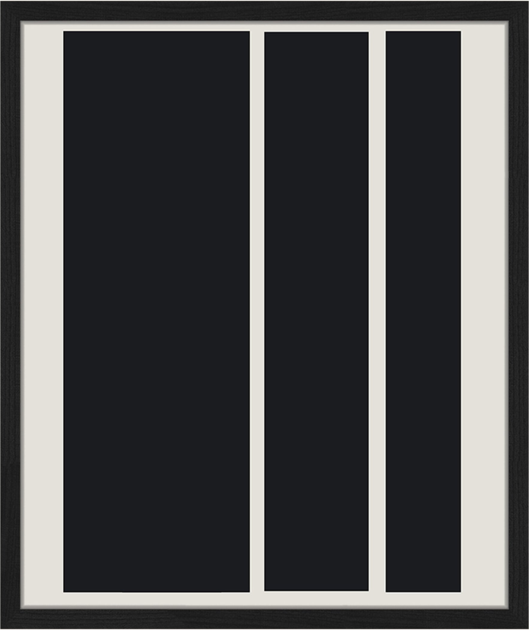 Any Image Wandbild Feine Linien Mit Rahmen schwarz