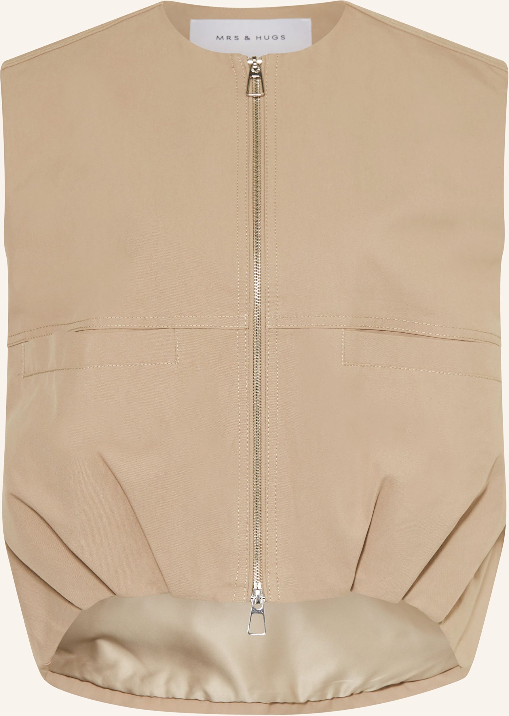 Mrs & Hugs Weste beige