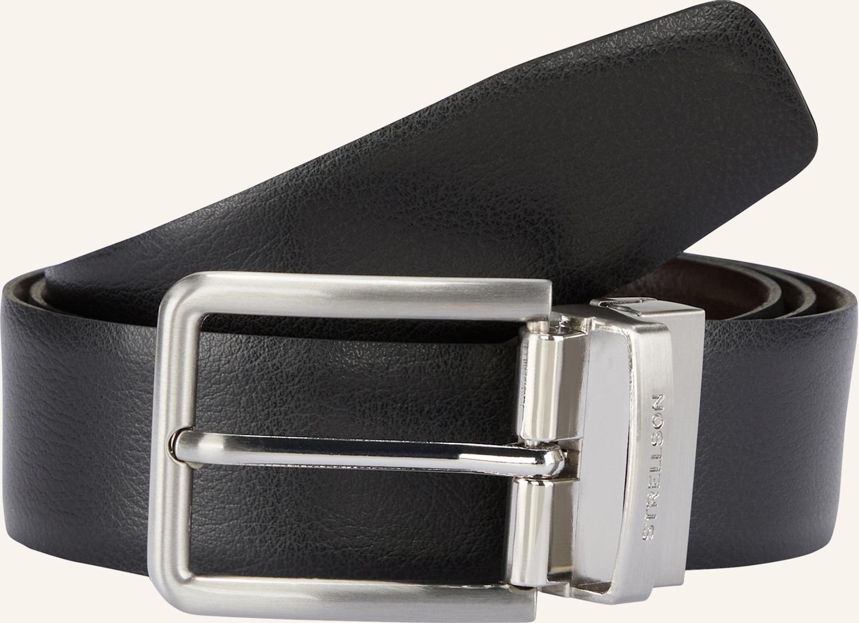 Strellson Gürtel Ledergürtel, Schwarz schwarz