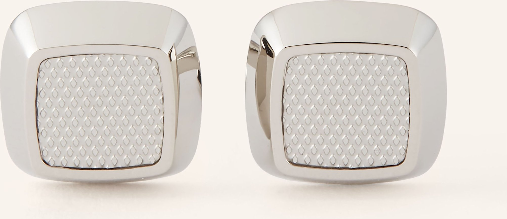 Boss Manschettenknöpfe Metalsquare silber