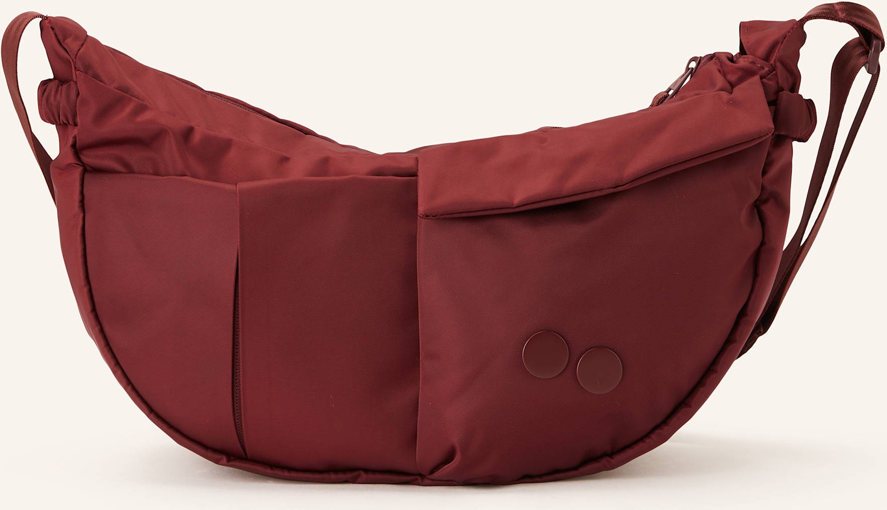 Pinqponq Schultertasche Krumm rot