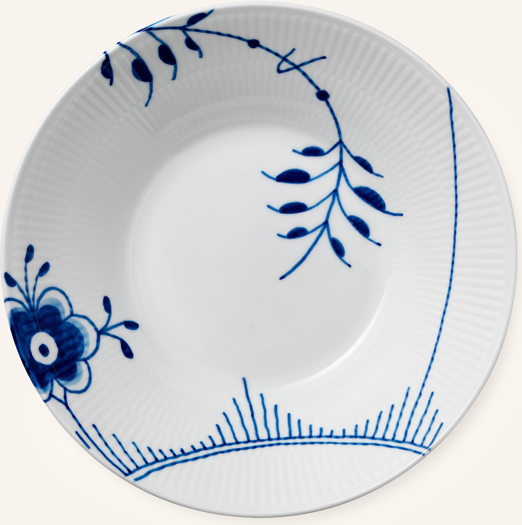 Royal Copenhagen Suppenteller Blue Fluted Mega weiss