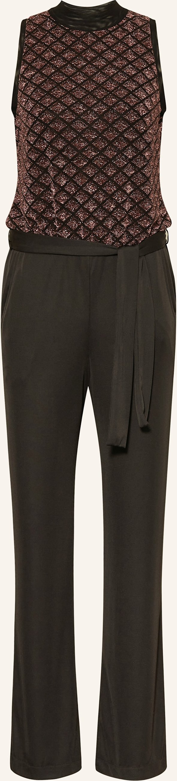 Ana Alcazar Jumpsuit Mit Glitzergarn schwarz