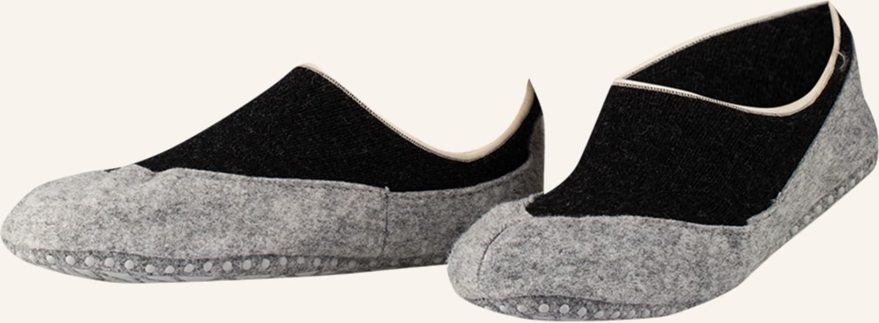 Thumbnail - Falke Stoppersocken Cosyshoe Aus Merinowolle grau