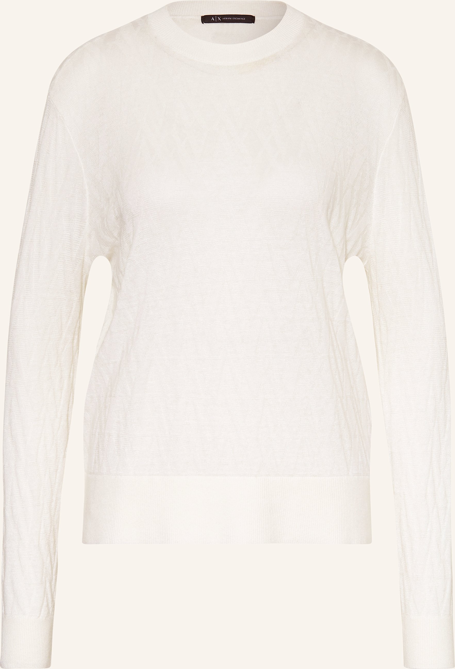 Armani Exchange Pullover weiss