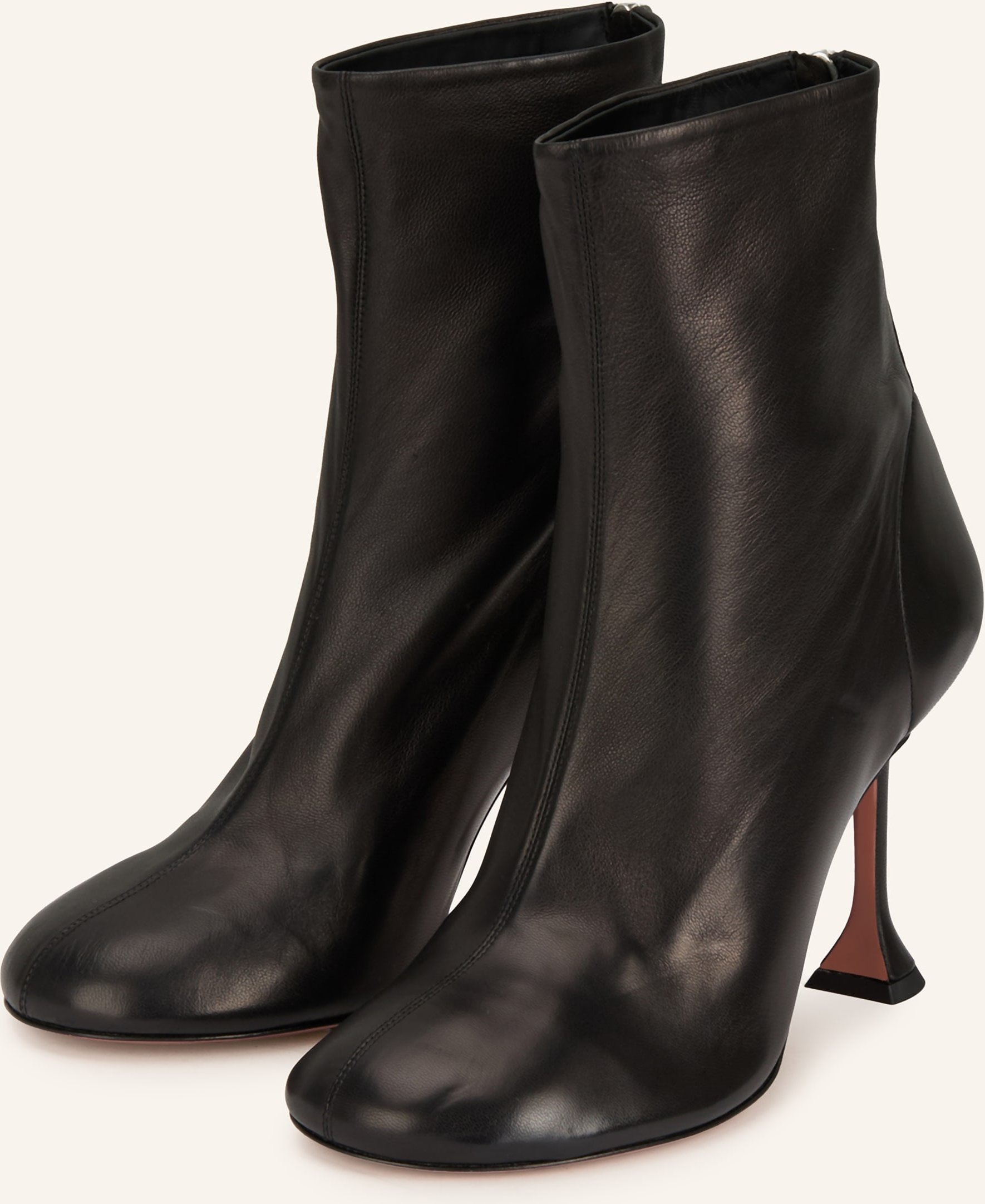 Amina Muaddi Stiefeletten schwarz