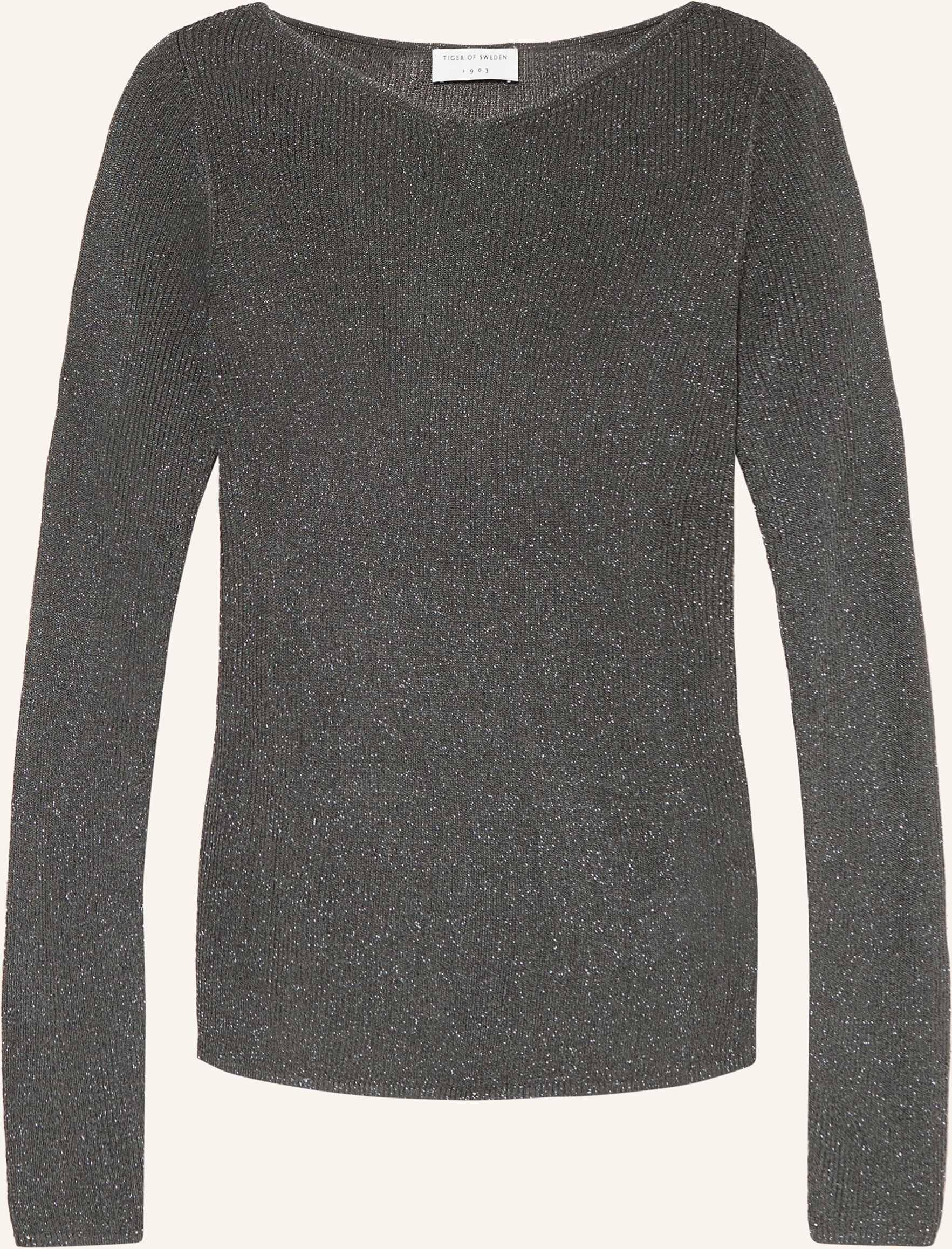 Tiger Of Sweden Pullover Aliianna Mit Glitzergarn gruen