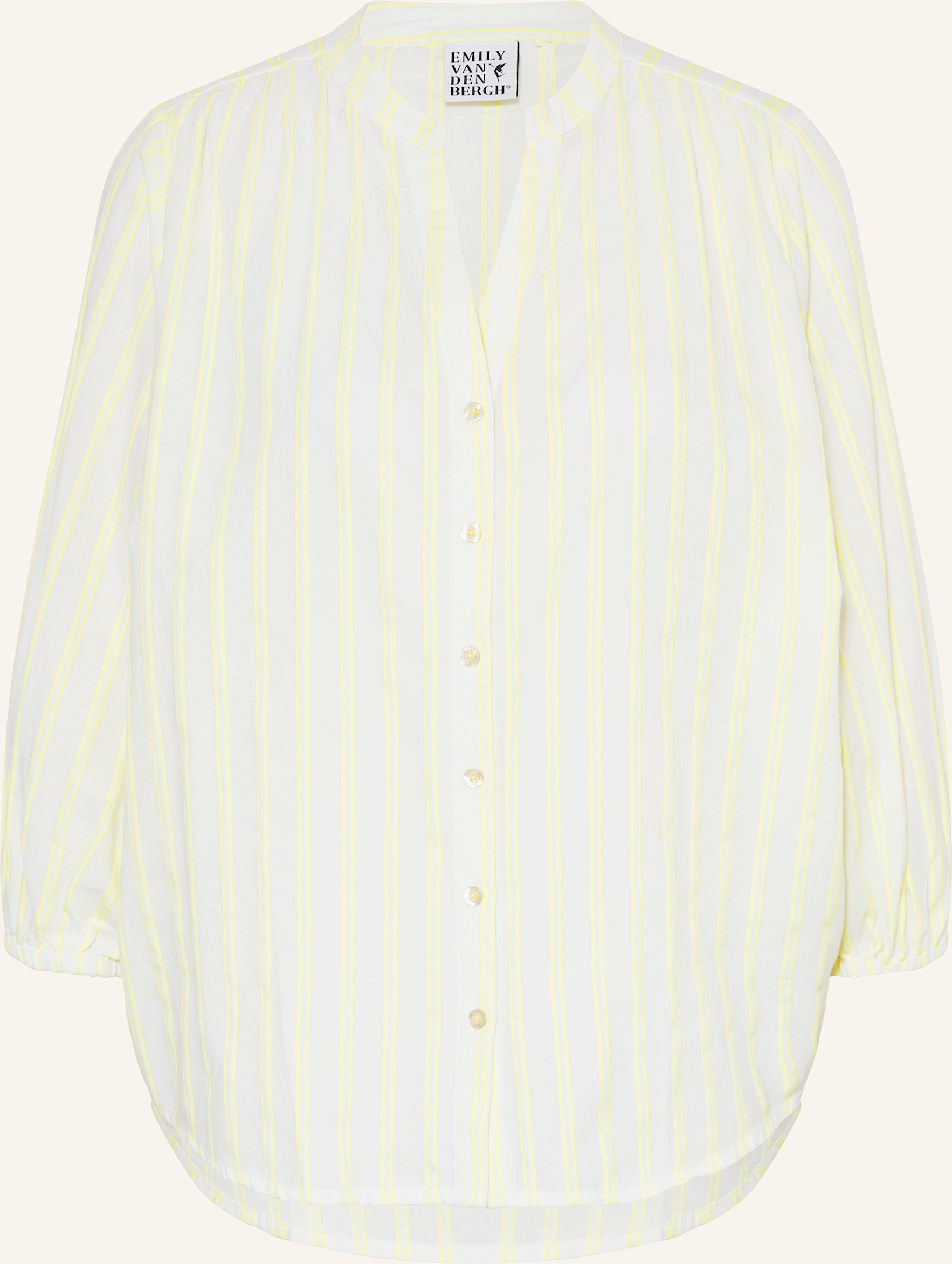 Thumbnail - Emily Van Den Bergh Bluse Mit 3/4-Arm gelb