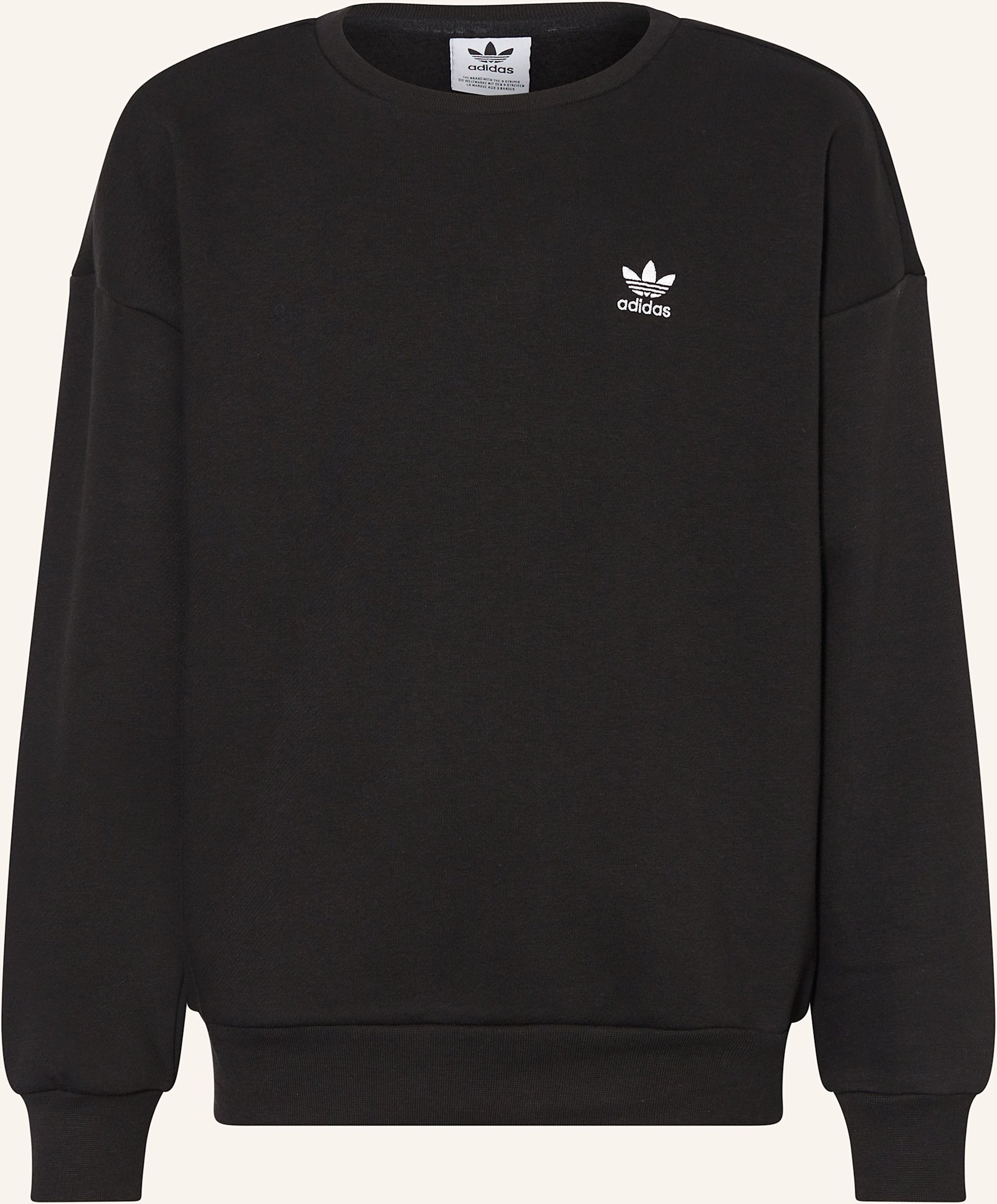 Adidas Originals Sweatshirt Boyfriend Crew schwarz