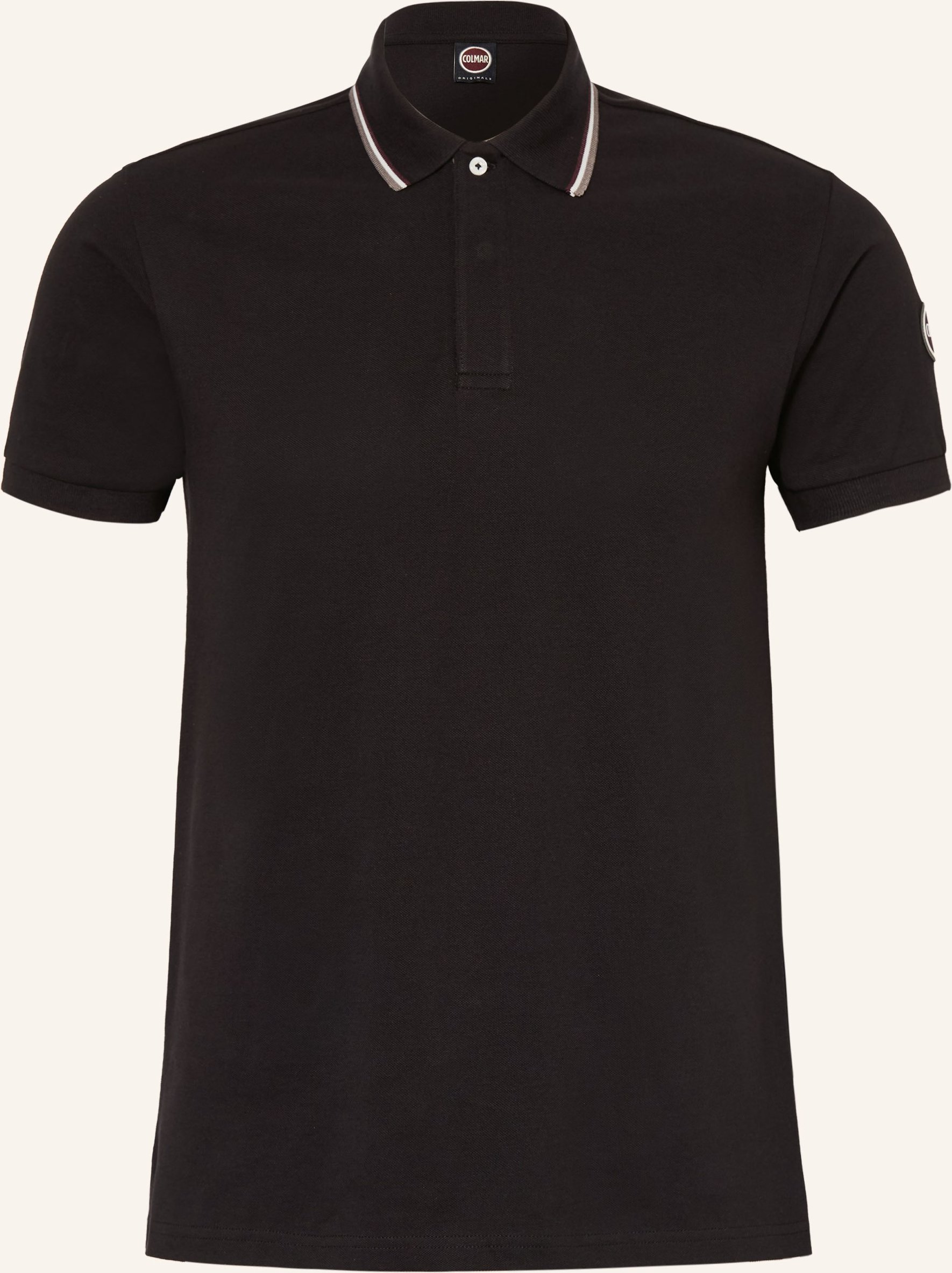 Colmar Piqué-Poloshirt schwarz
