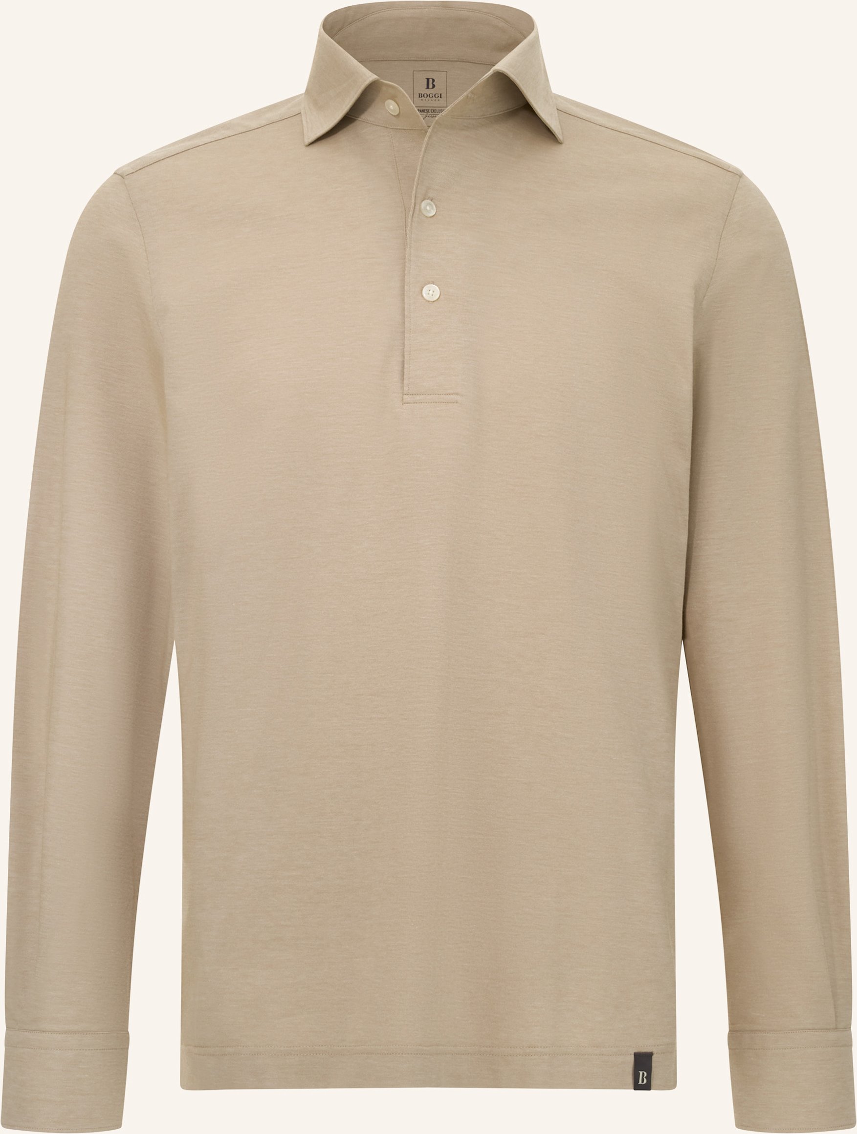 Boggi Milano Jersey-Poloshirt beige