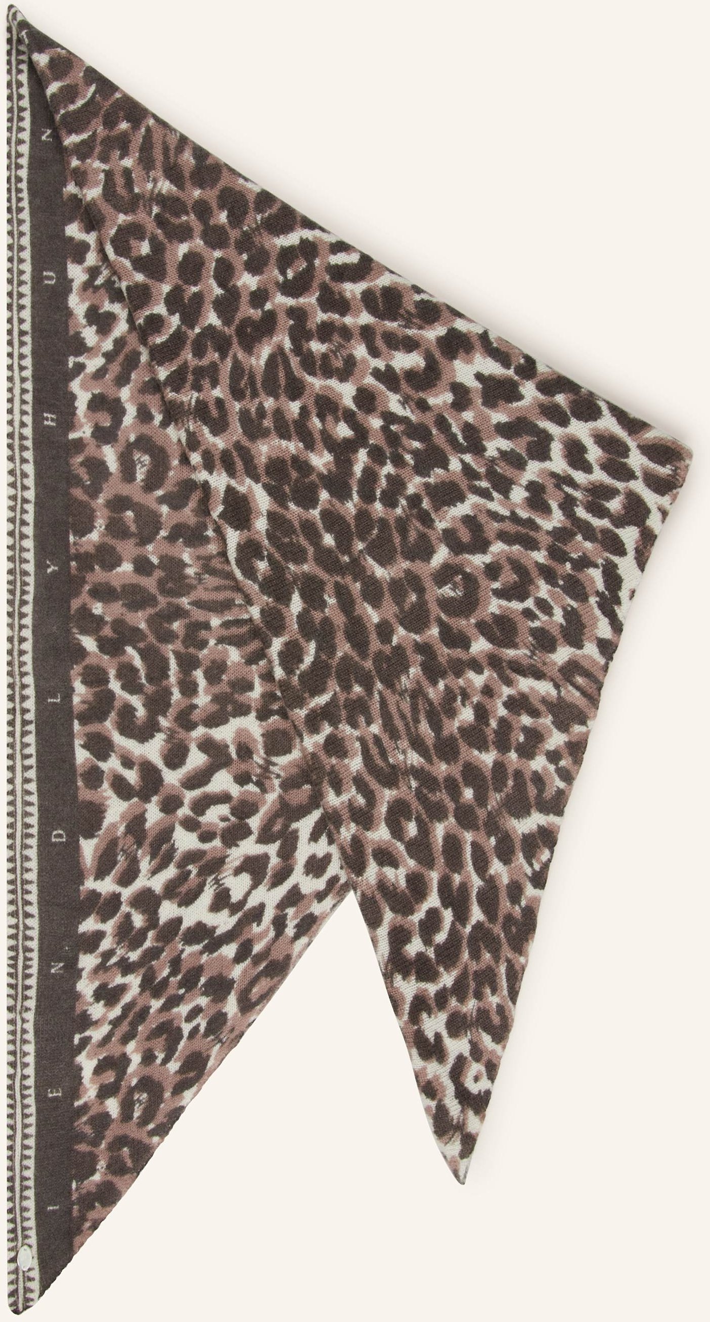 Friendly Hunting Dreieckstuch Cheetah Aus Cashmere beige