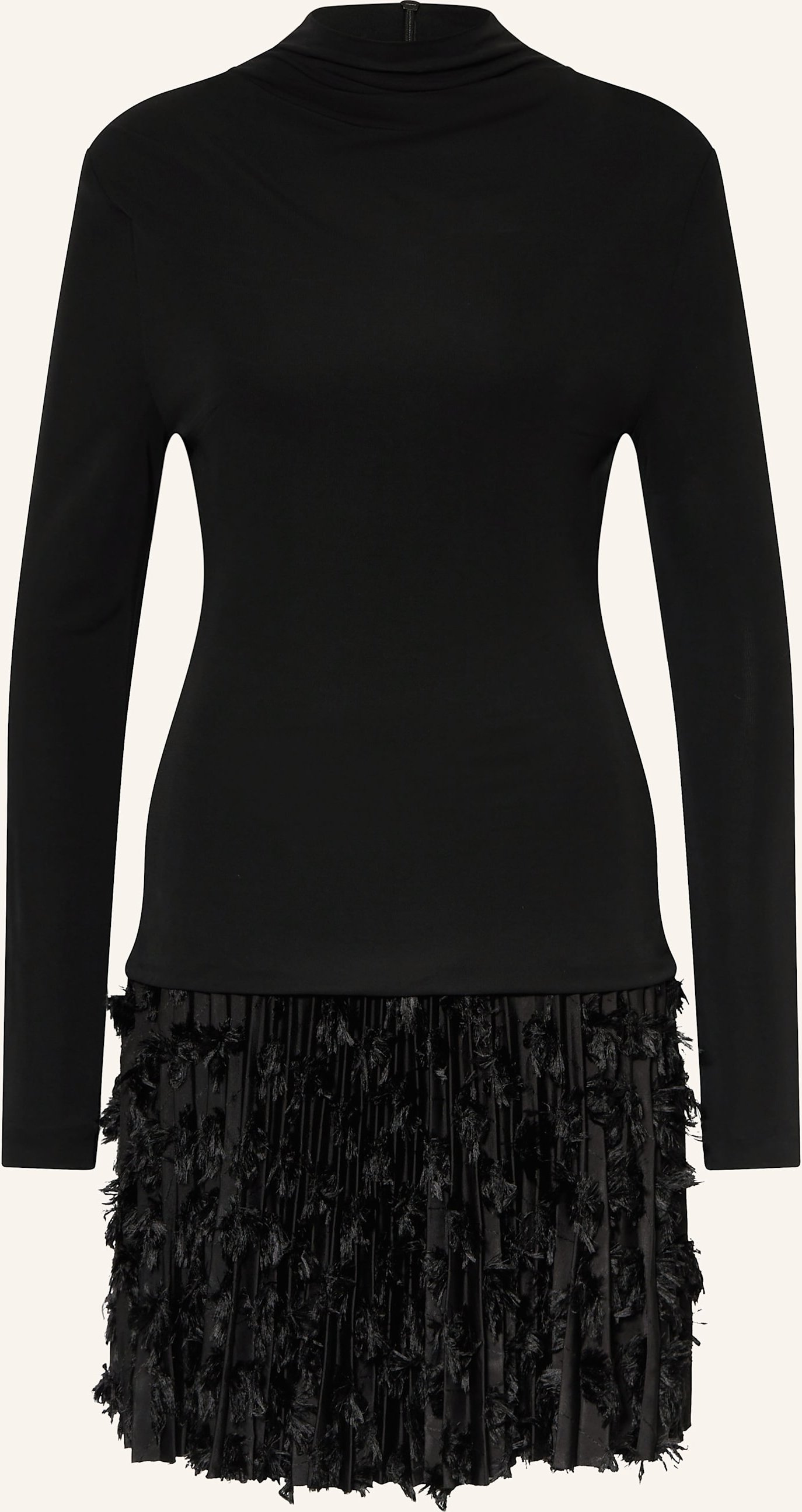 Boss Kleid Ecicla Mit Plissees schwarz