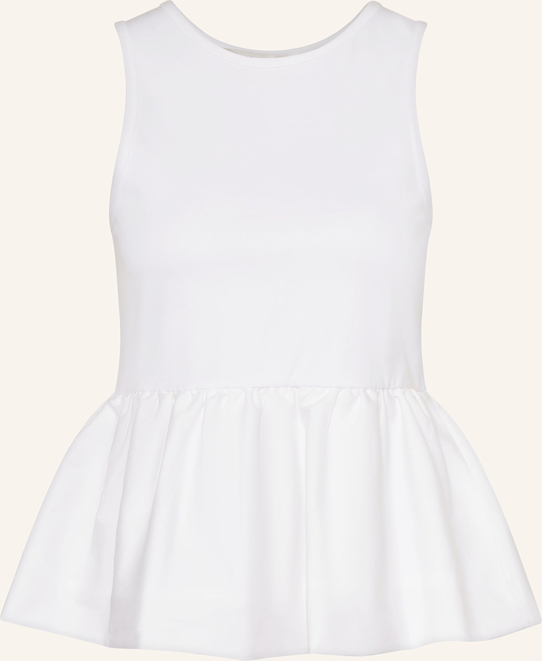 Gestuz Top Gzlanza Im Materialmix weiss