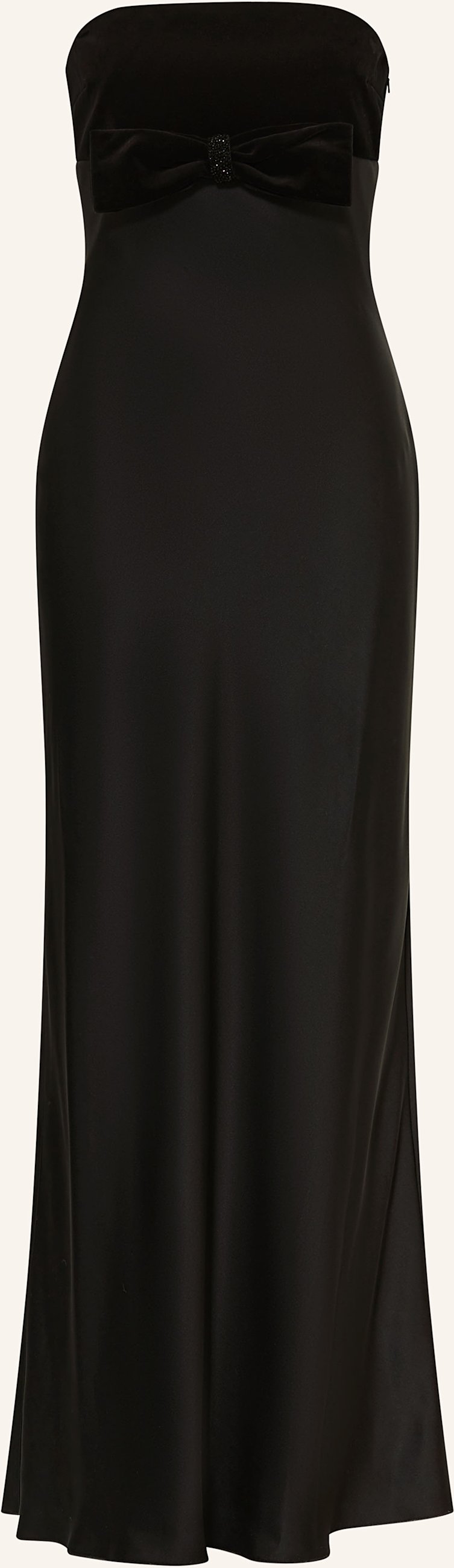 Max Mara Studio Abendkleid Baia Aus Satin schwarz