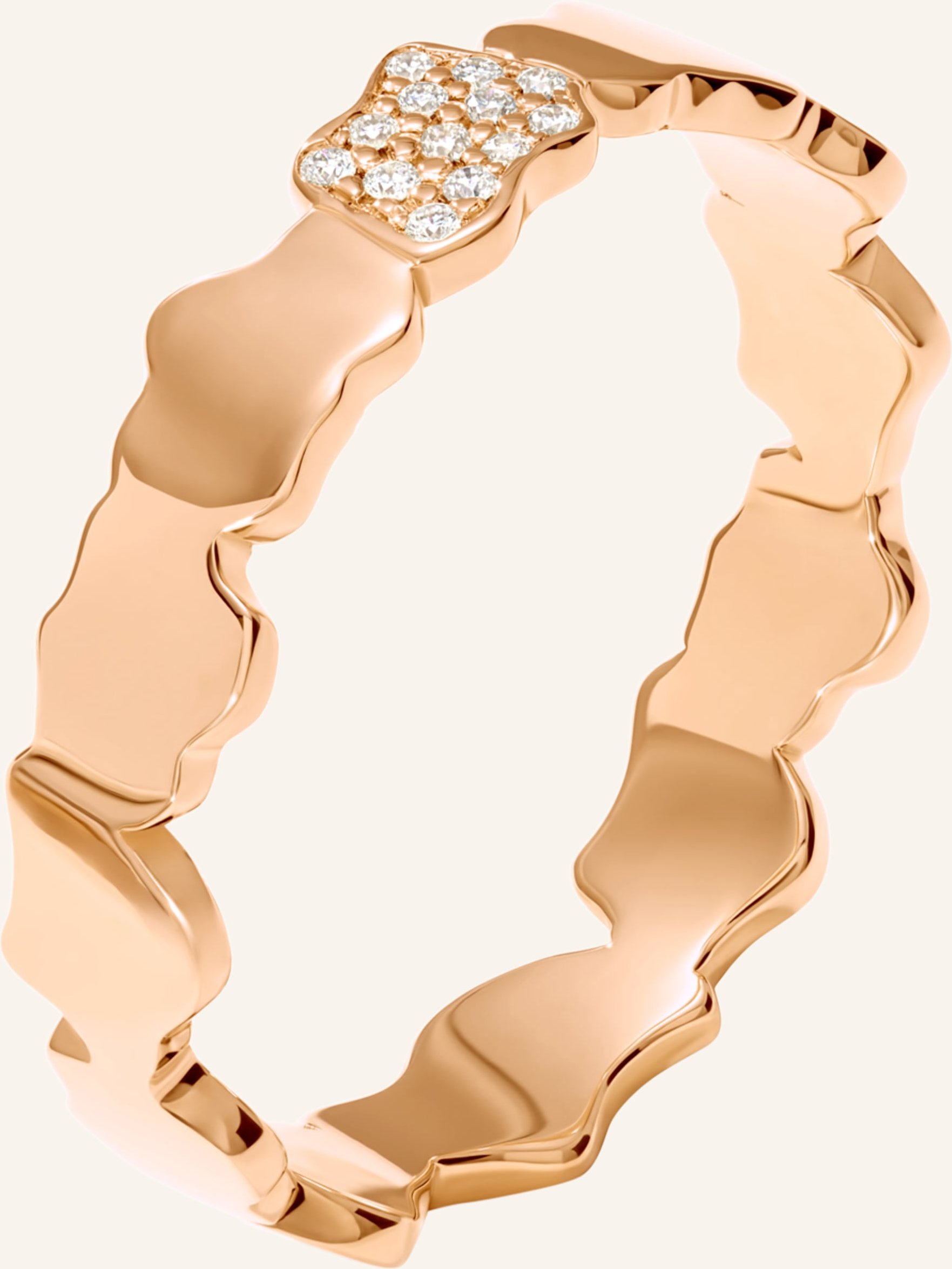 Vieri Ring Wolken Silhouetten Gold Brillanten rosegold