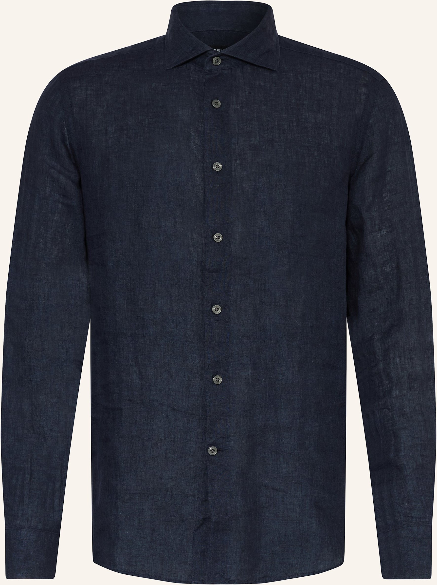 Reiss Leinenhemd Ruban Regular Fit blau