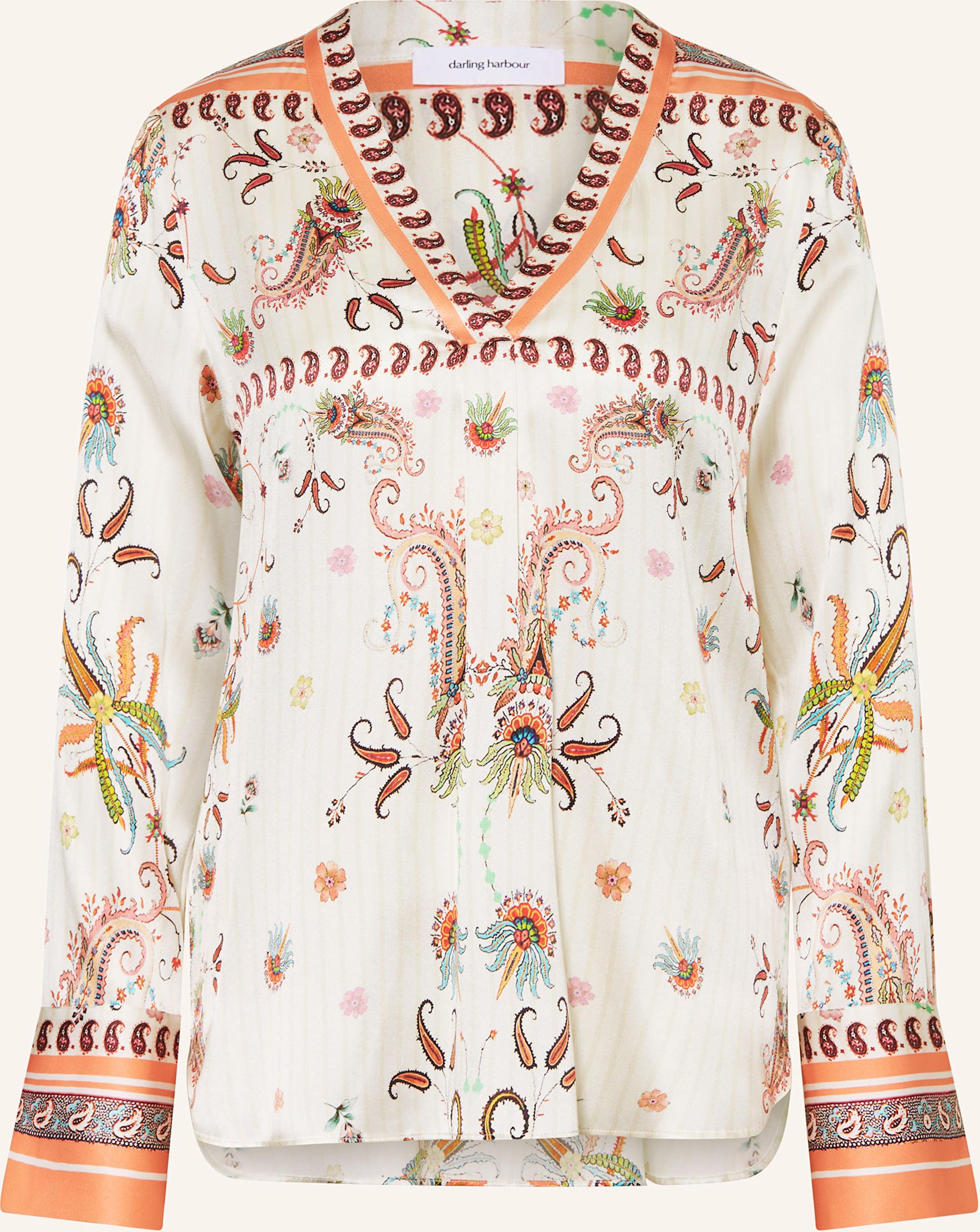 Darling Harbour Blusenshirt Aus Seide orange