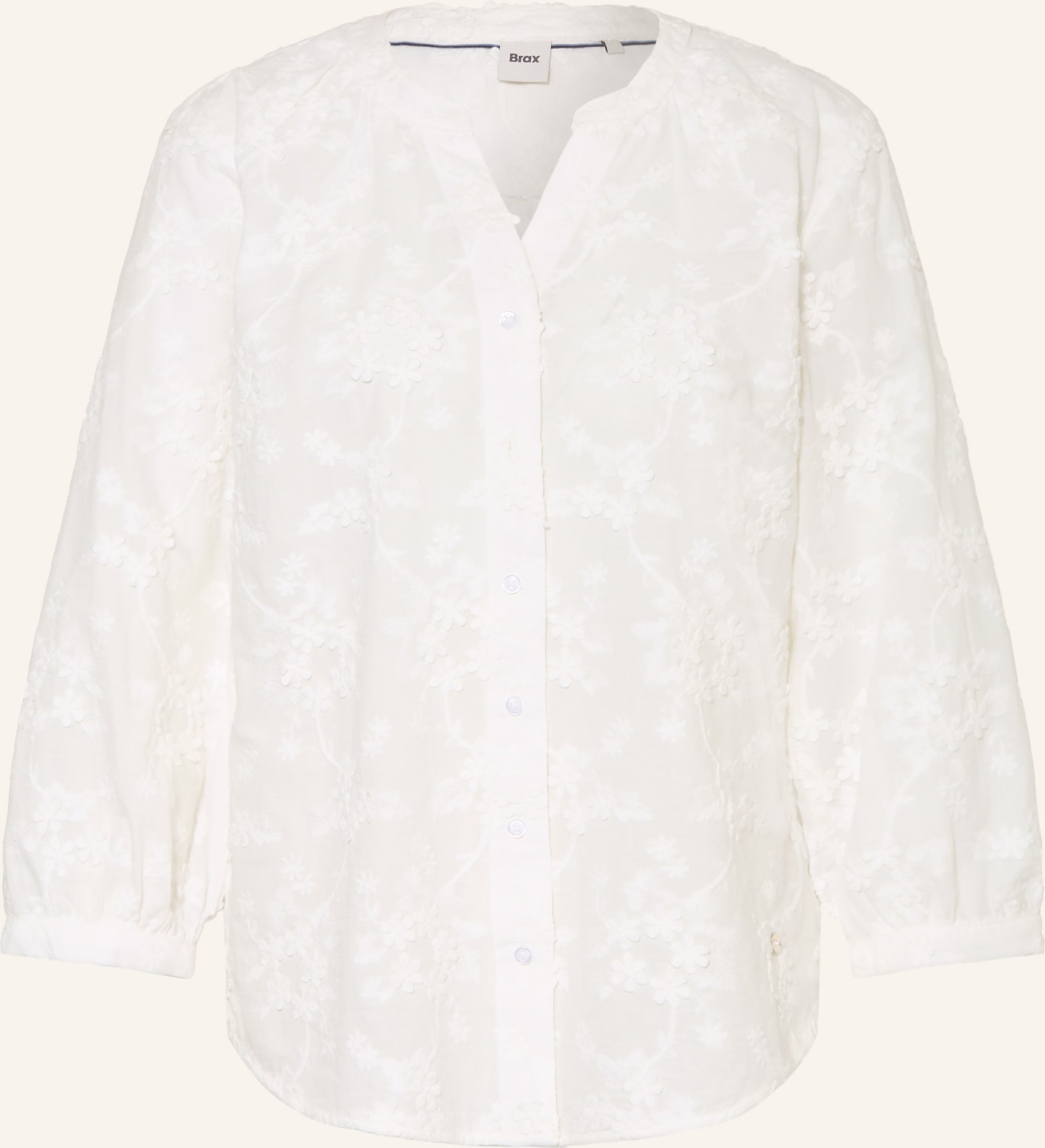 Brax Bluse Velia Mit 3/4-Arm weiss