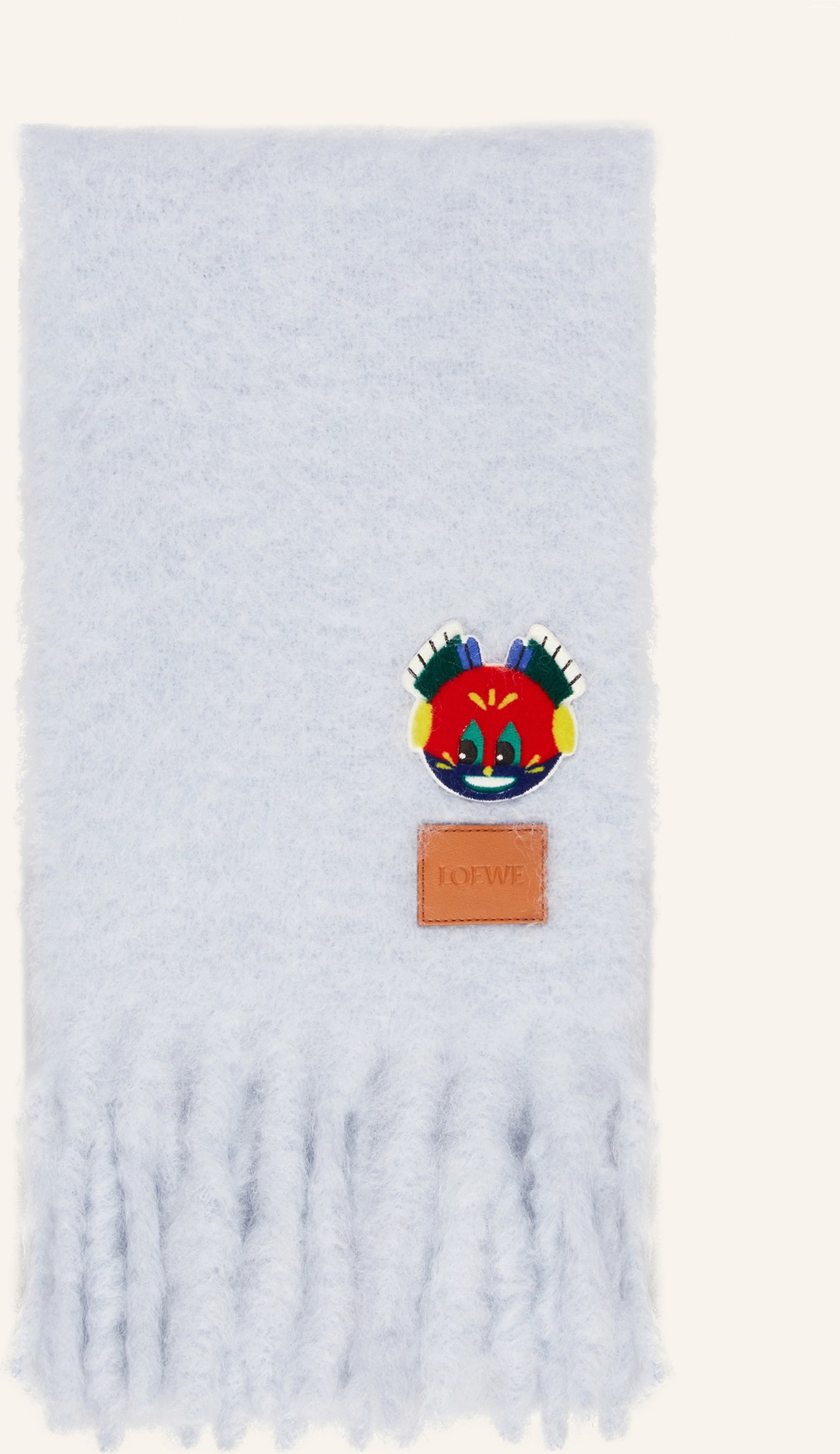 Loewe Mohair-Schal blau