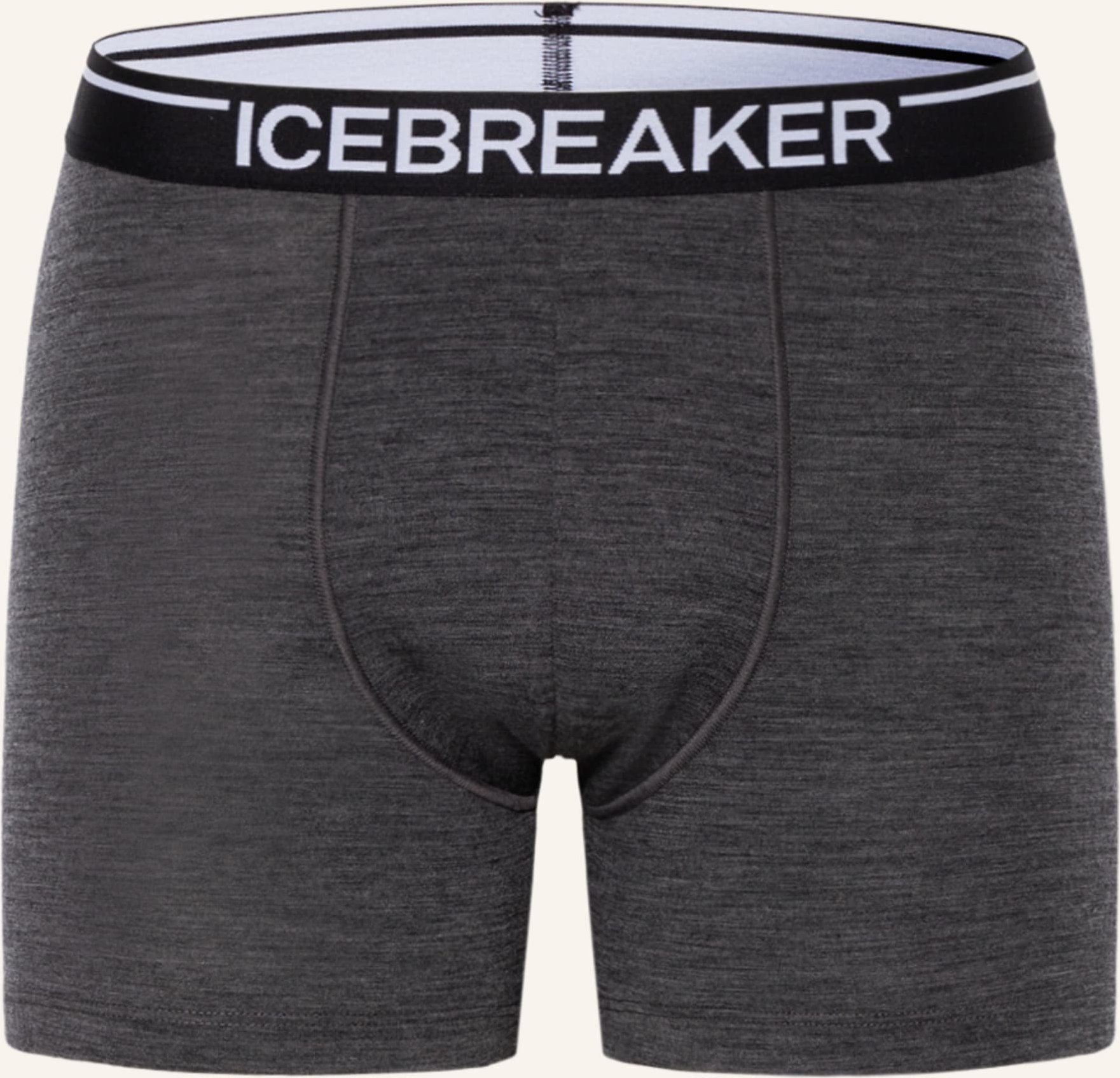 Thumbnail - Icebreaker Funktionswäsche-Boxershorts Anatomica Aus Merinowolle grau