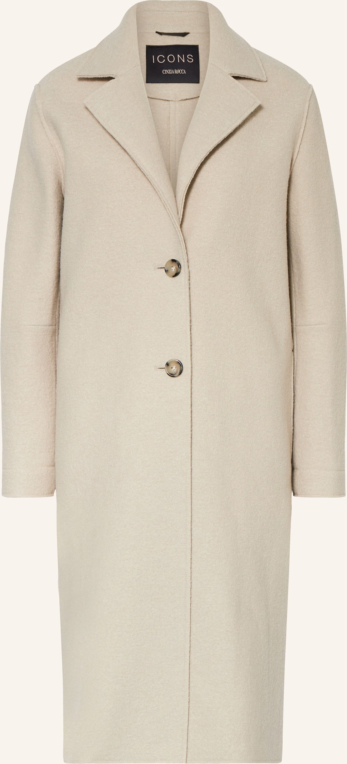 Icons Cinzia Rocca Wollmantel beige