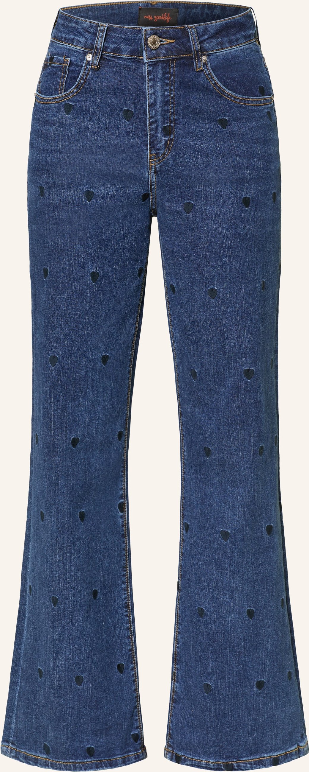 Miss Goodlife Straight Jeans blau